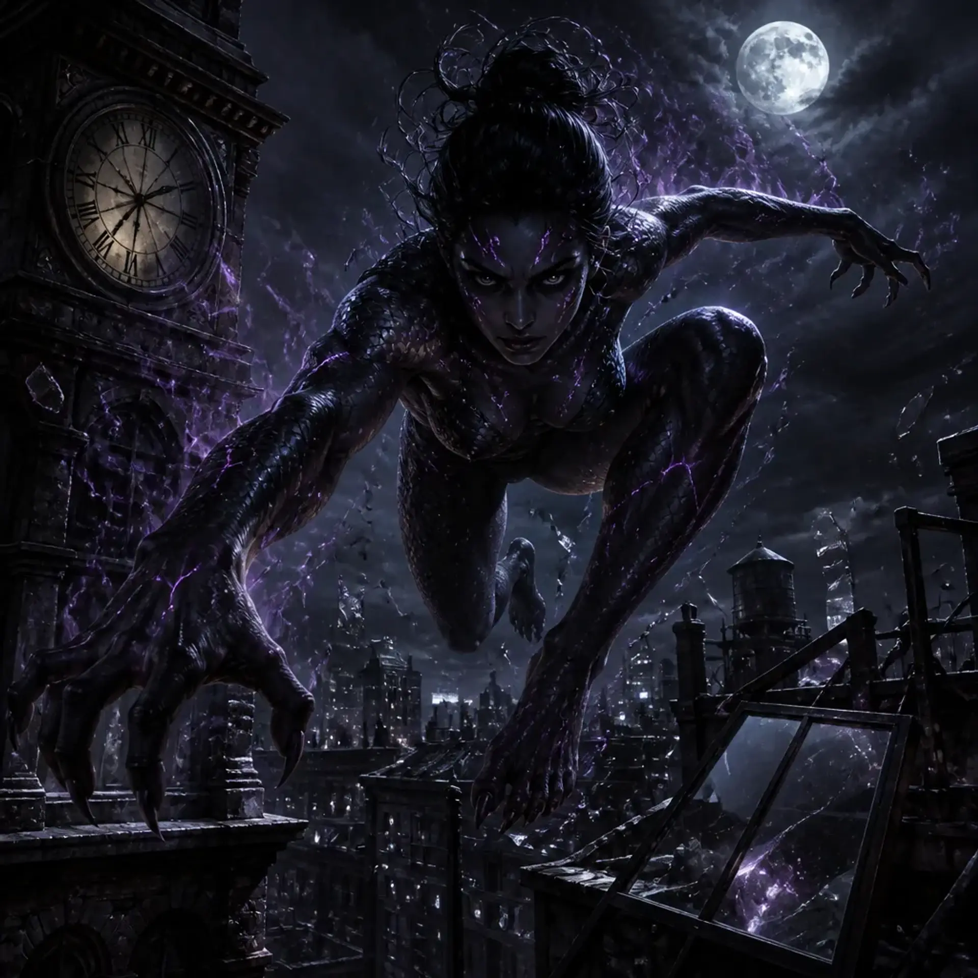 Void-Skulk Matriarch - AI-generated fantasy Monster