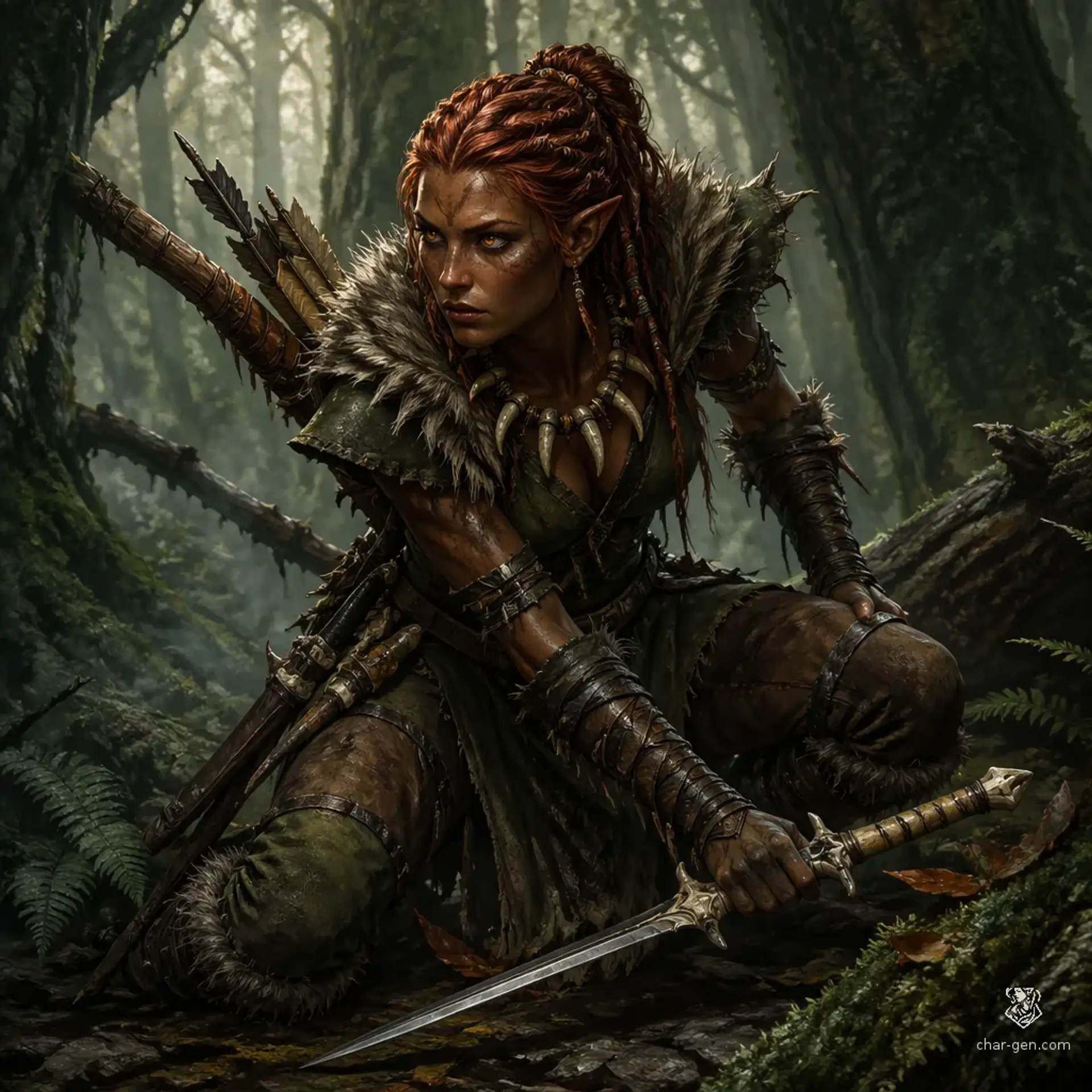 Virdriel - AI-generated fantasy Character