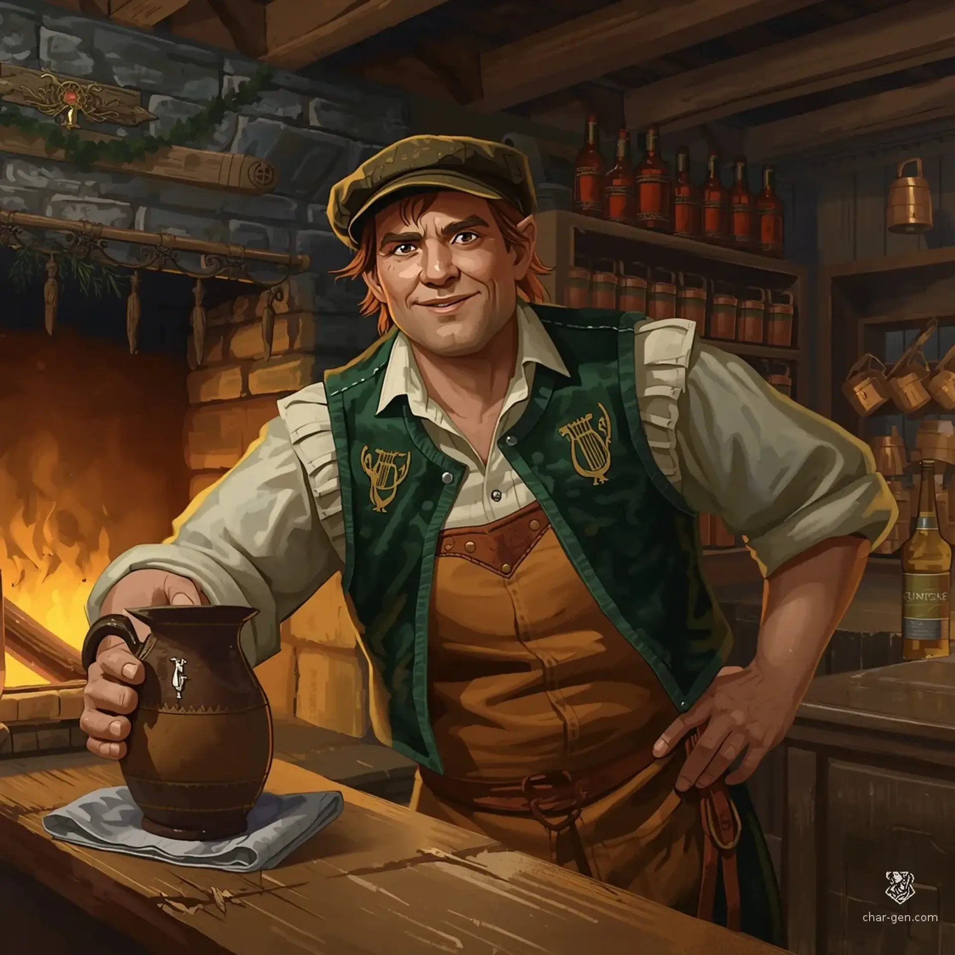 The Squeaky Wheel - AI-generated fantasy Tavern