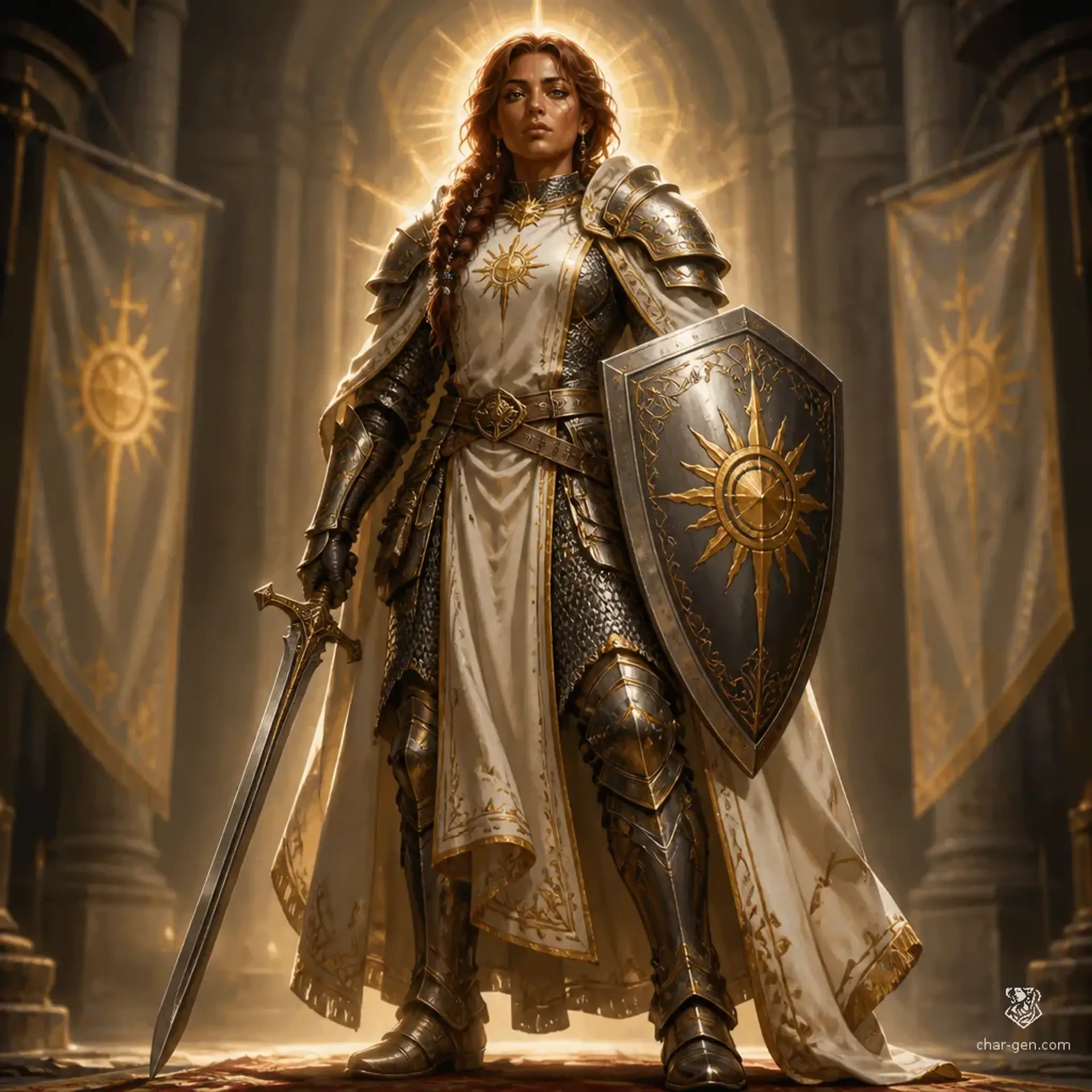 Aurora Holyrood - AI-generated fantasy Character