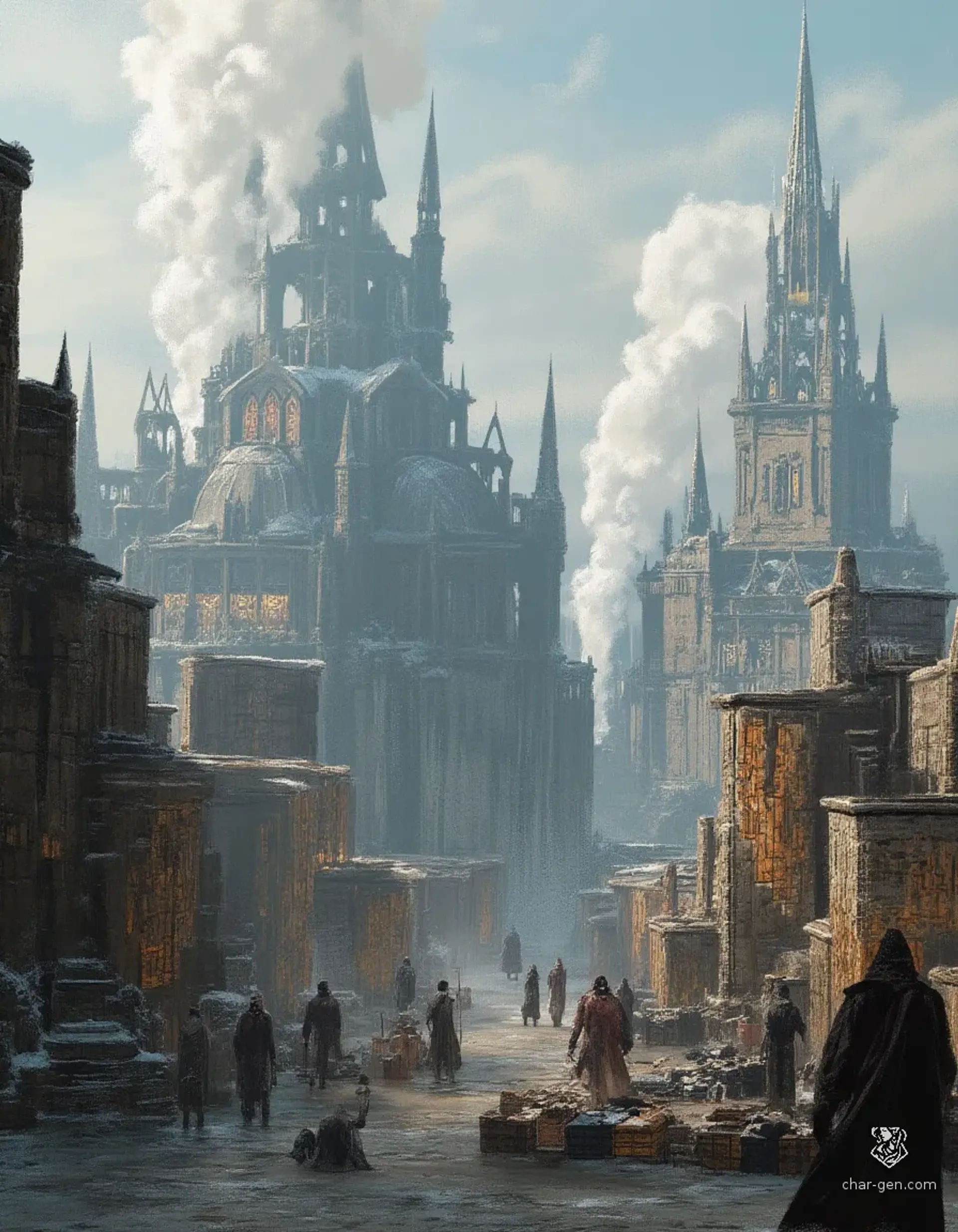 Nivetharion - AI-generated fantasy Settlement