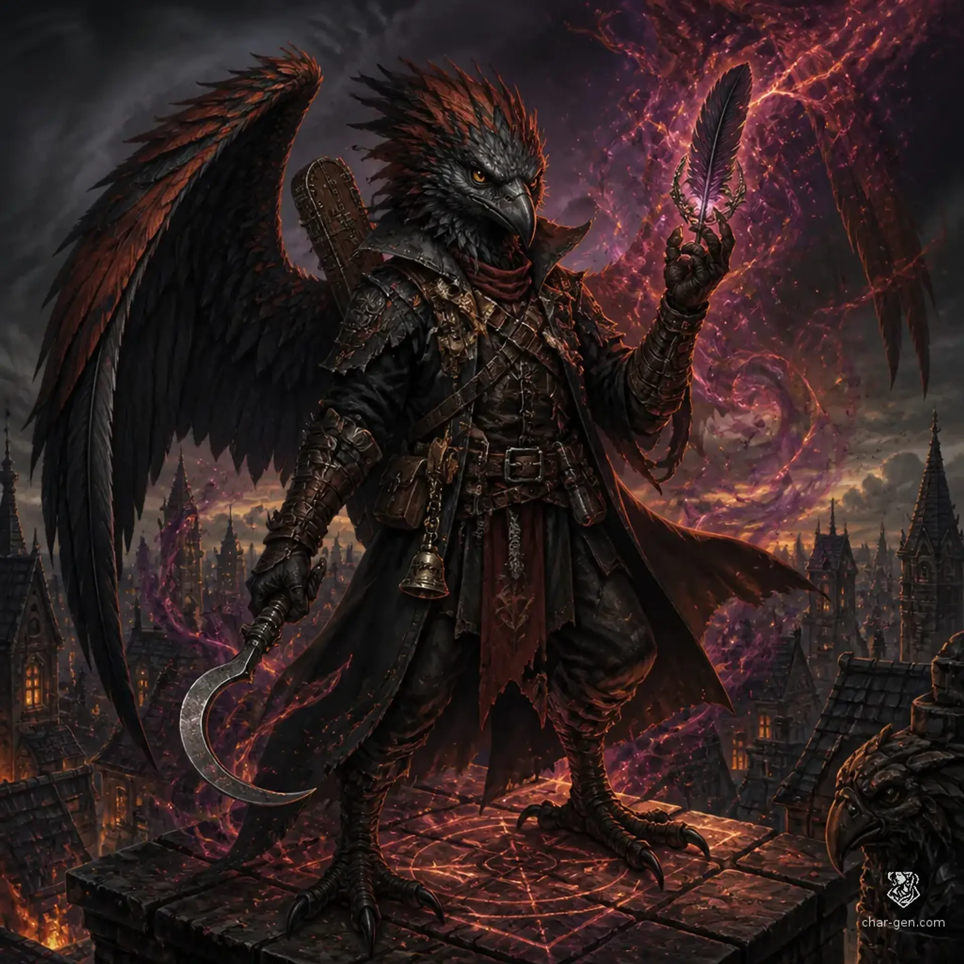 Flock - AI-generated fantasy Character