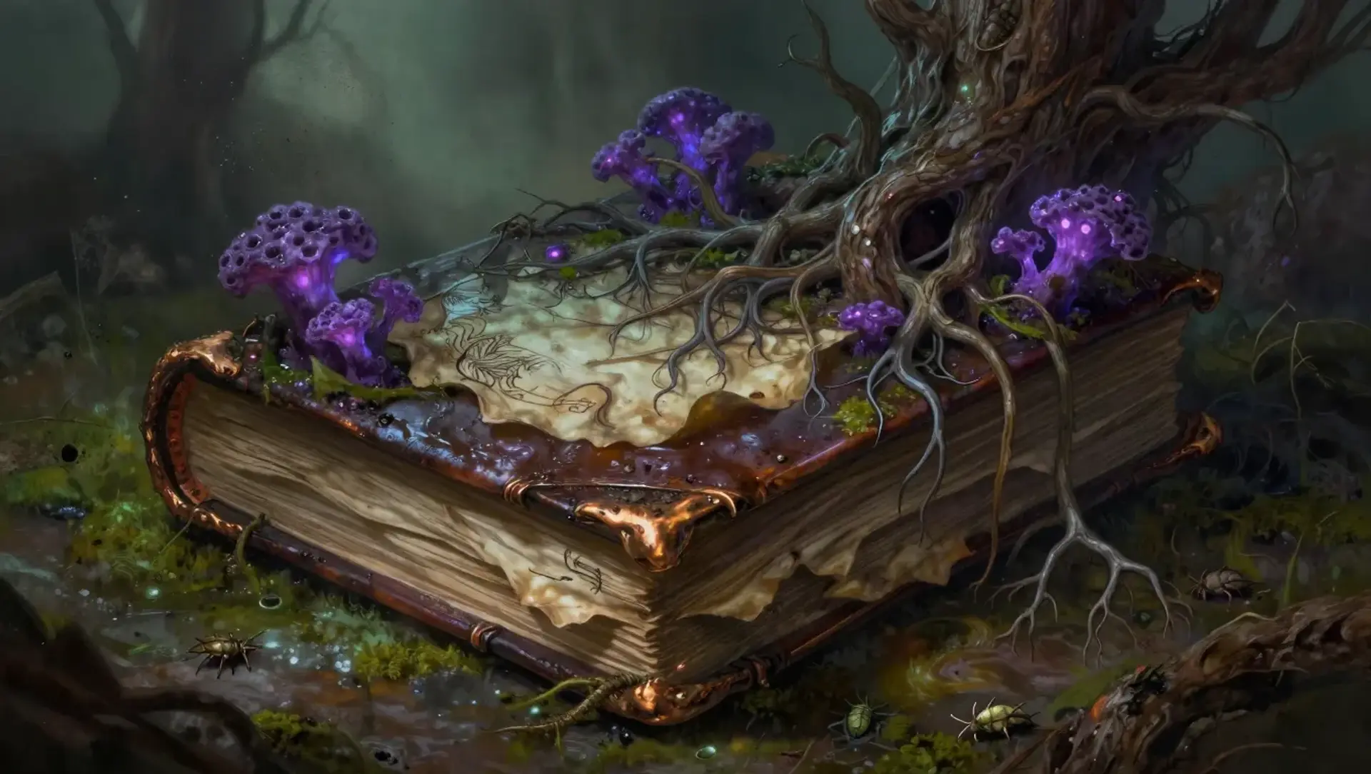 The Books of the Blighted Oak - AI-generated fantasy Spellbook