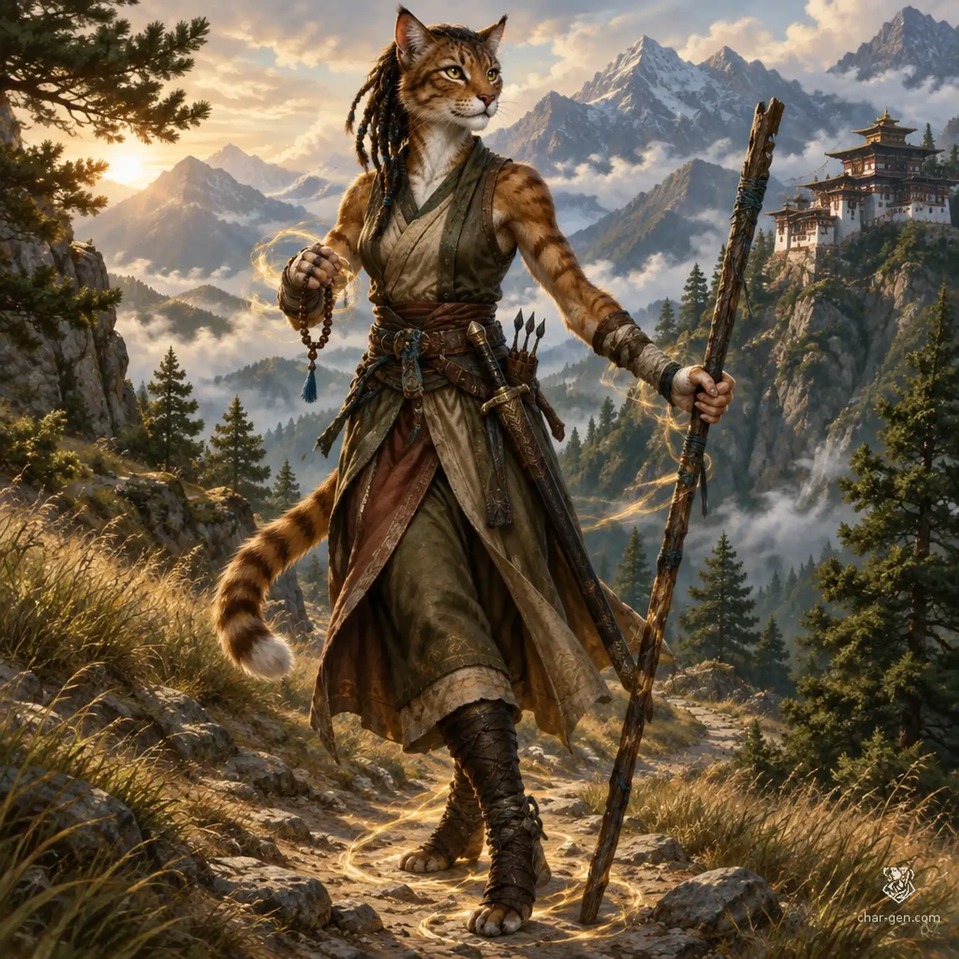 Seshka - AI-generated fantasy Character