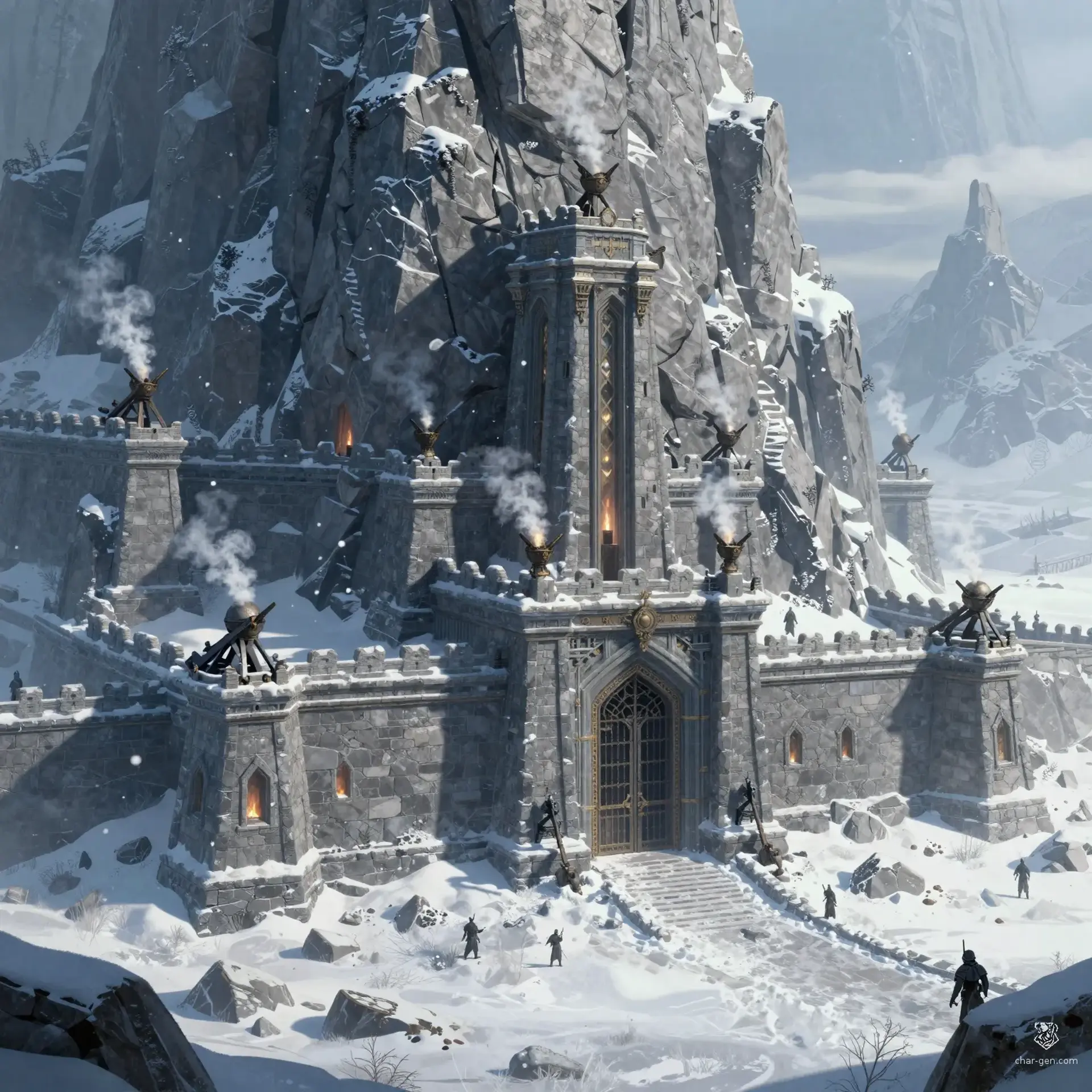 Frostgate Monastery | Fantasy Settlement Generated by CharGen