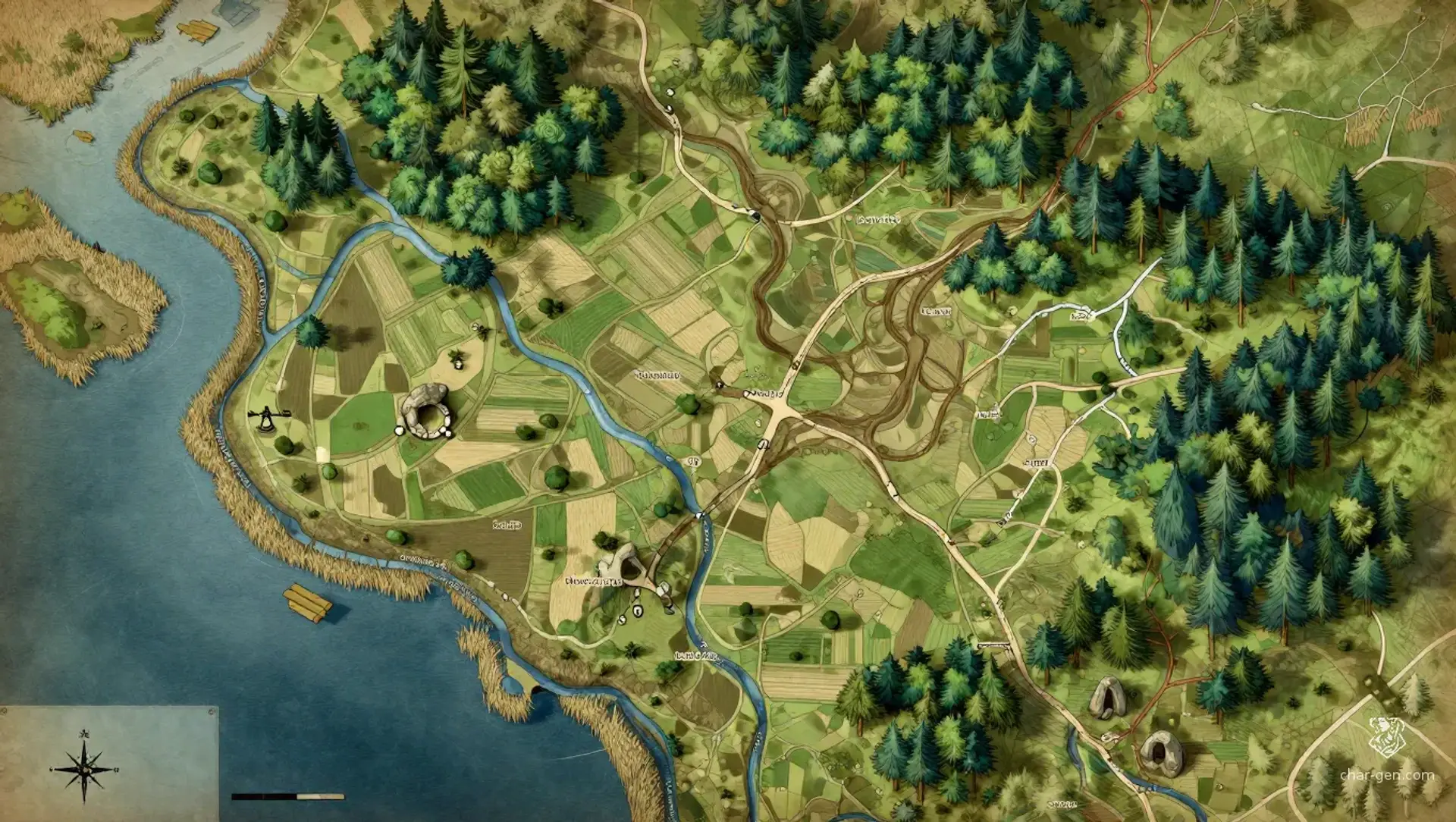 Althos - AI-generated fantasy Region