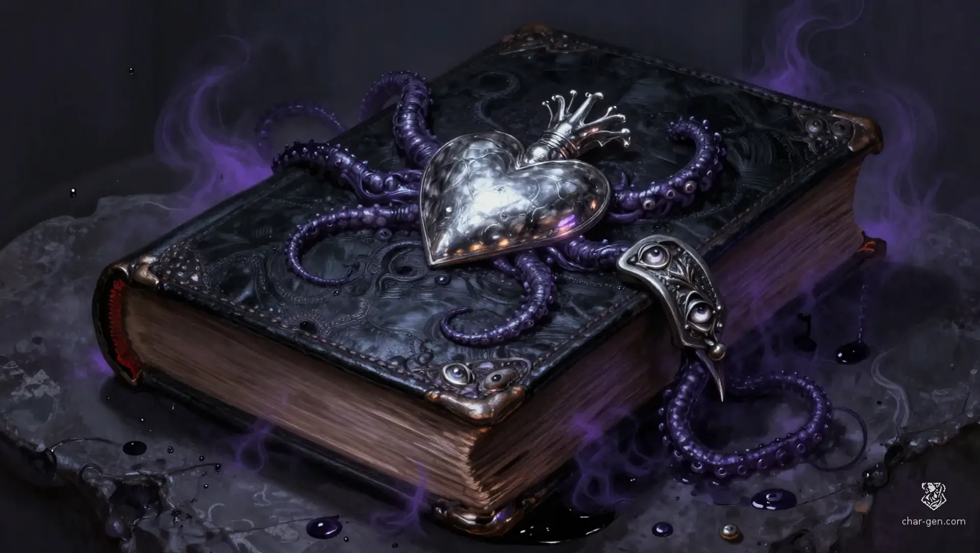 Shadowheart Codex of Dark Purple Tentacles