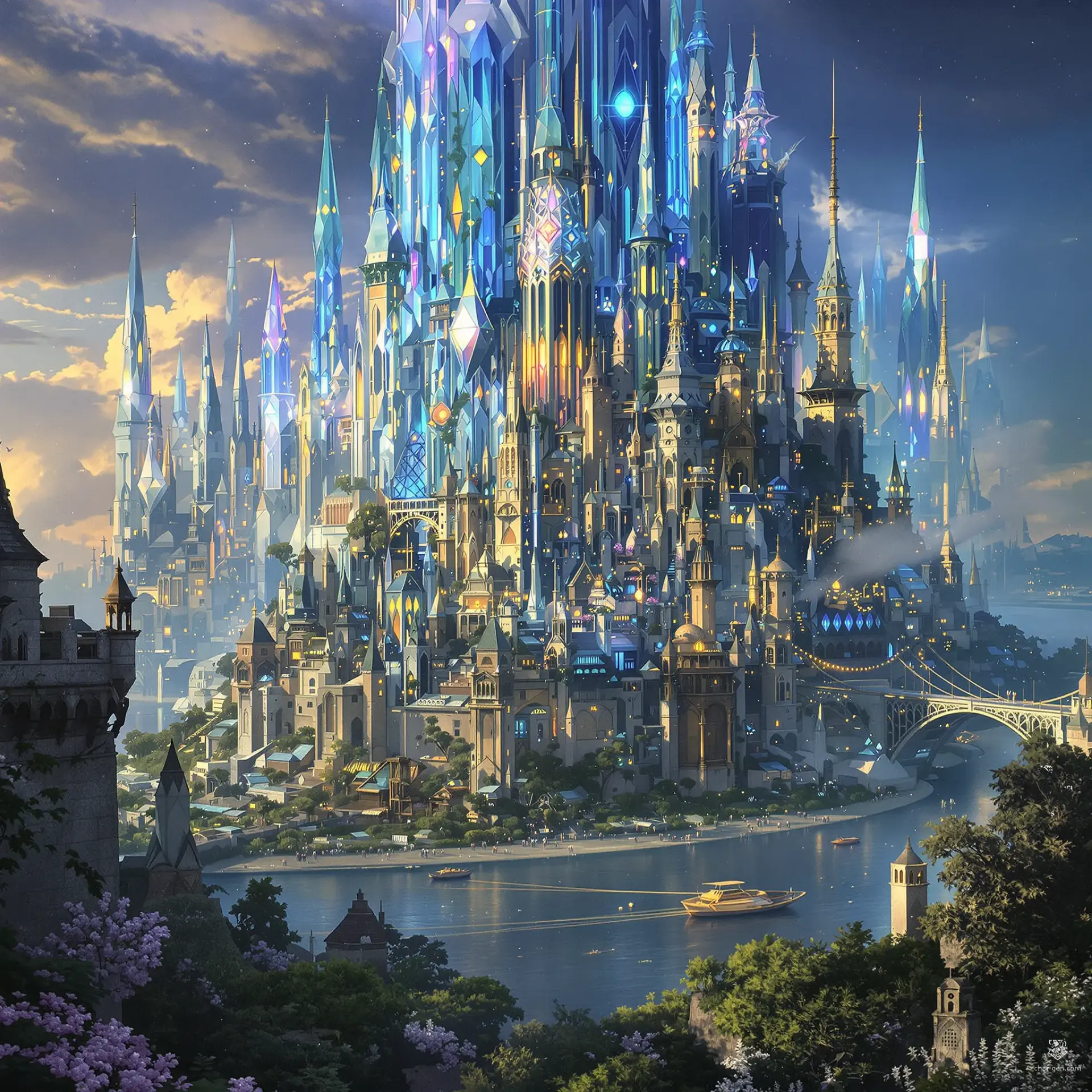 Sylvaranth - AI-generated fantasy Settlement