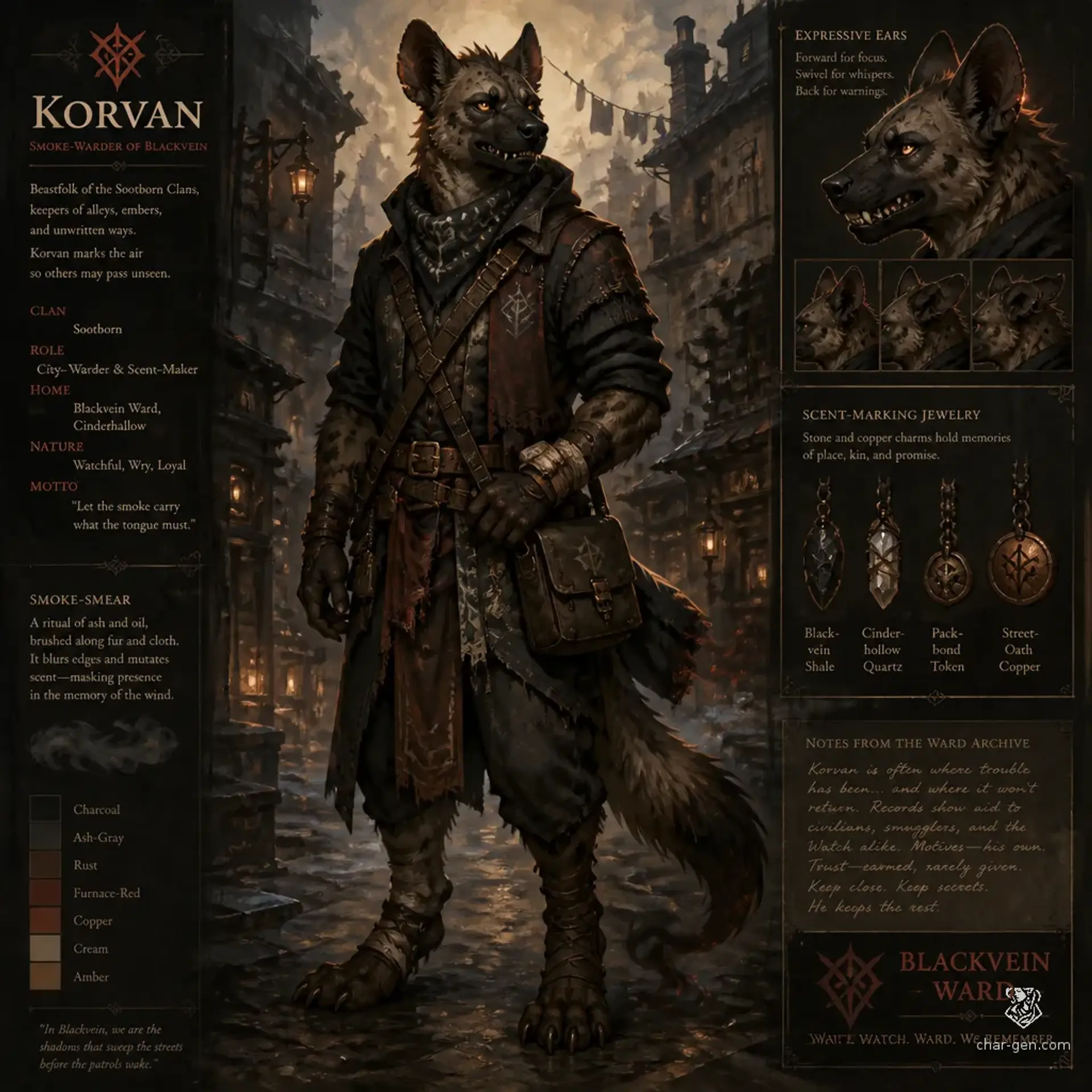 Cindermaw - AI-generated fantasy Species