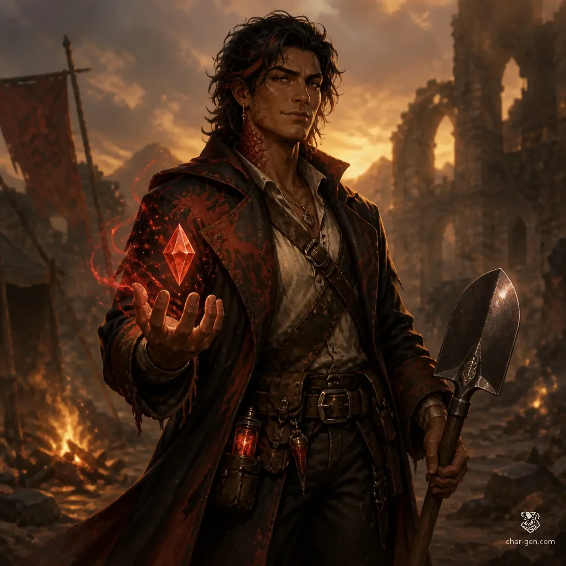 Rowan Emberfield - AI-generated fantasy Character