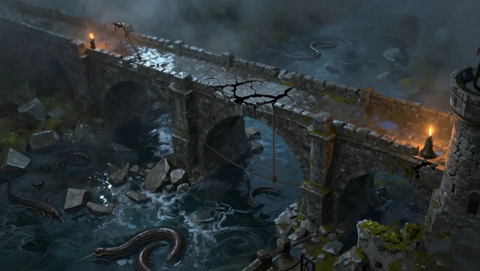 The Broken Span - AI-generated fantasy Encounter