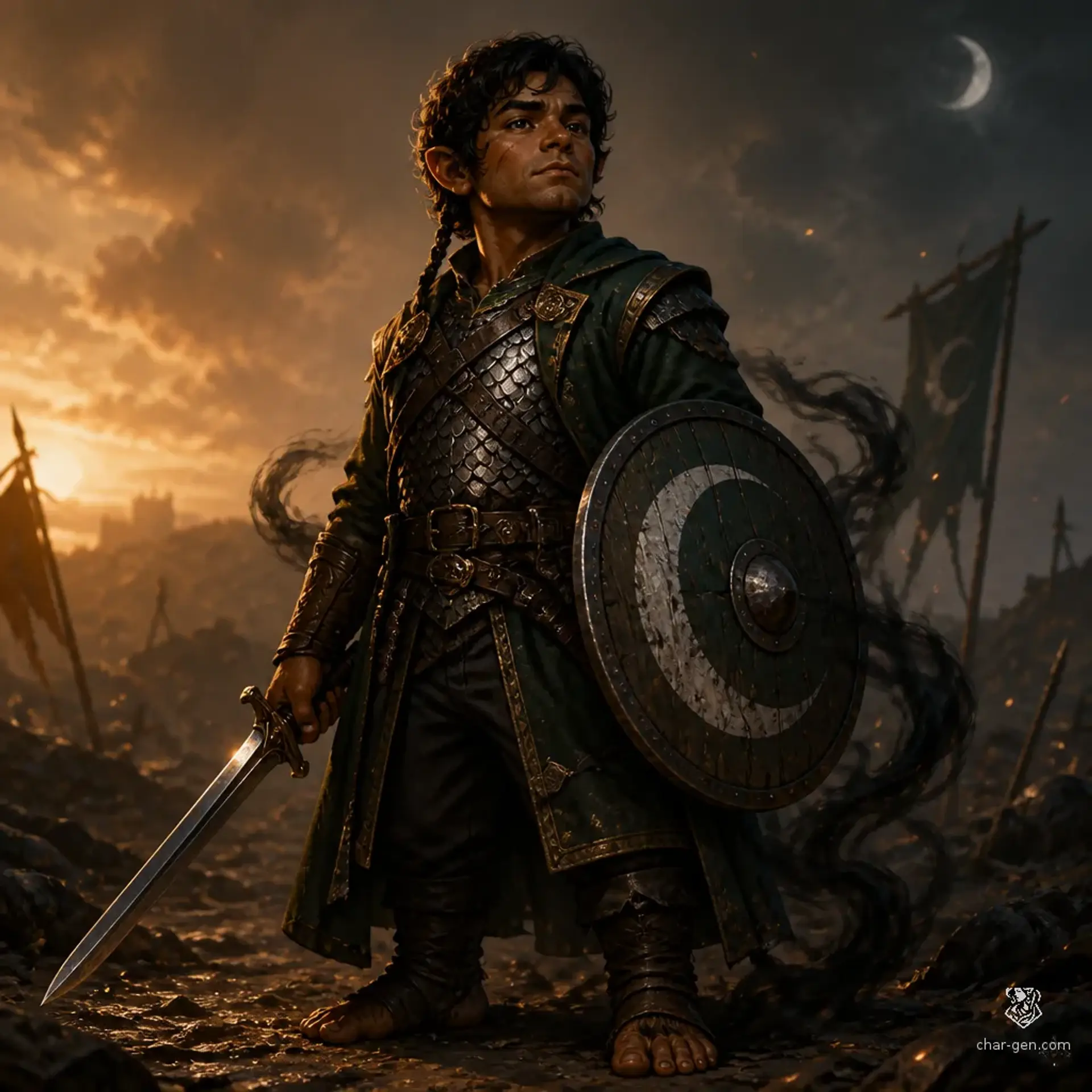 Sheshan Tskheli - AI-generated fantasy Character
