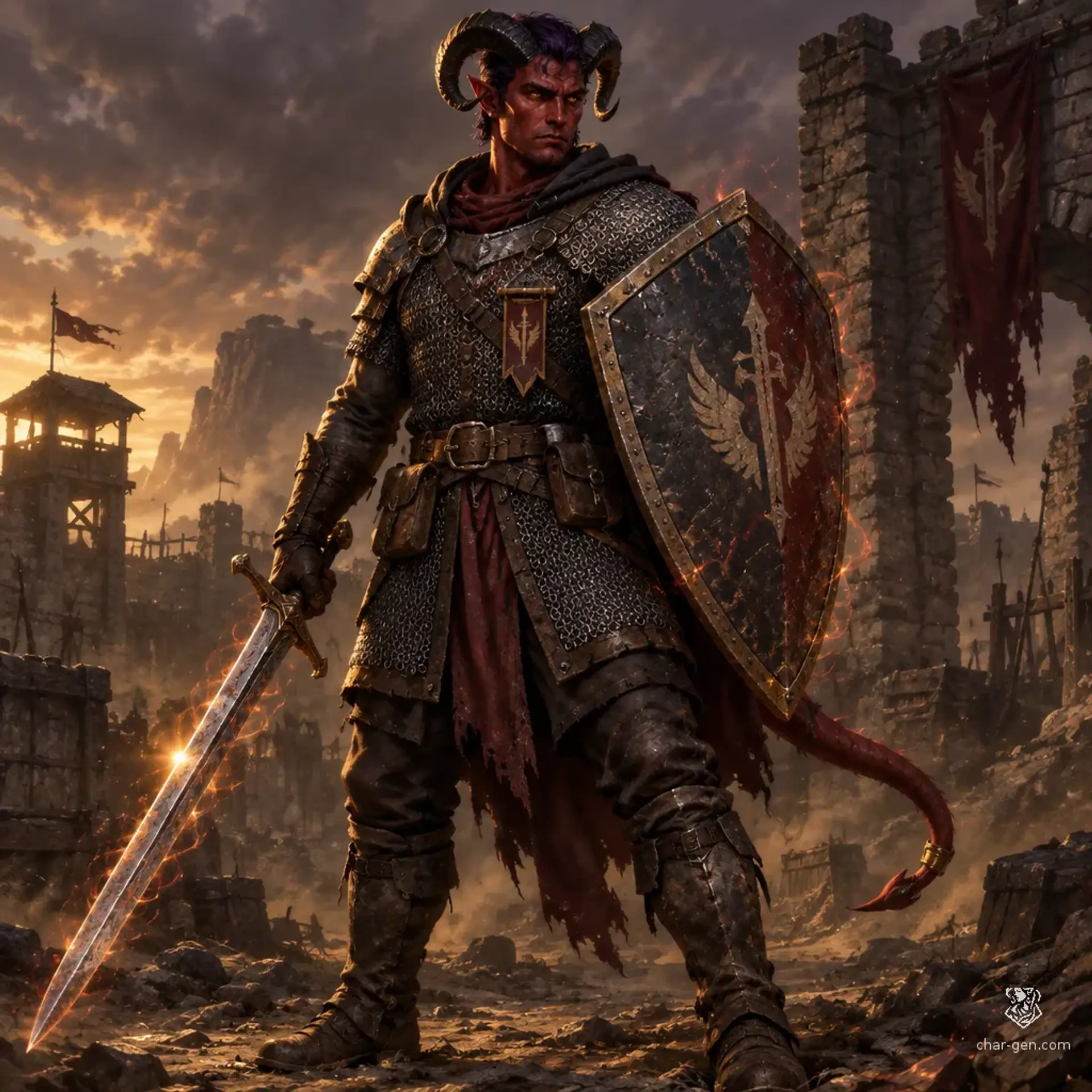Auguste - AI-generated fantasy Character