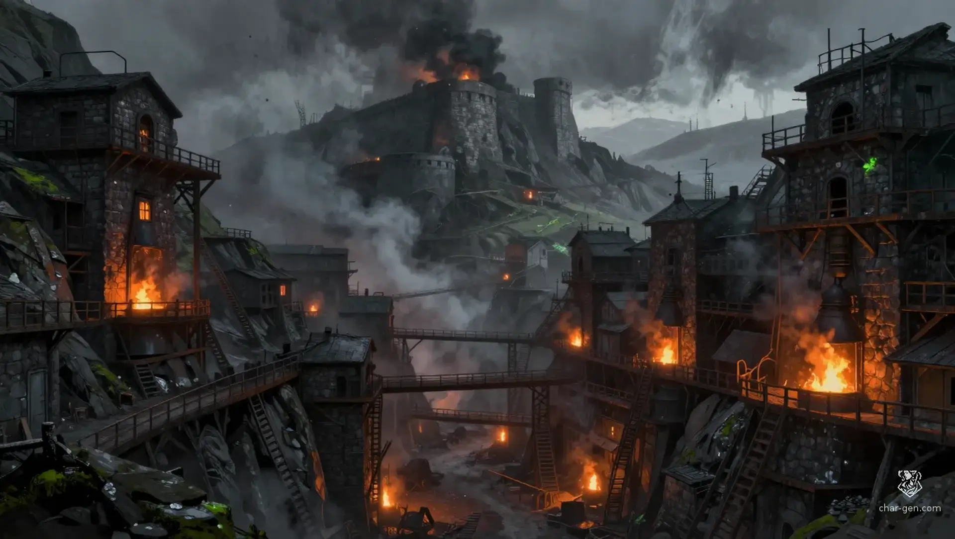The Root - AI-generated fantasy Settlement
