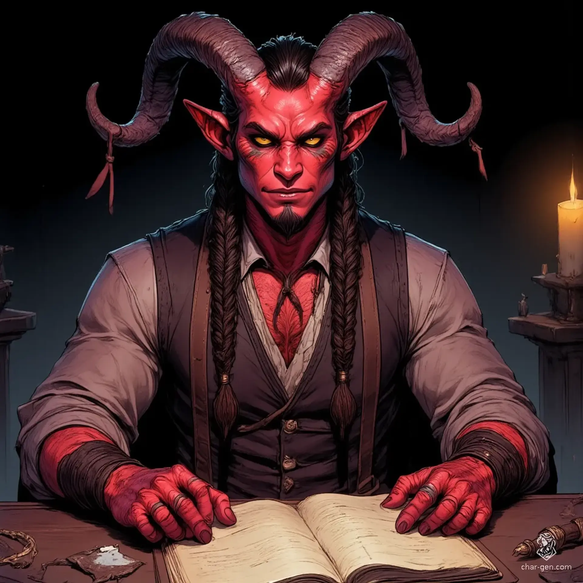Valla Kharz - AI-generated fantasy NPC