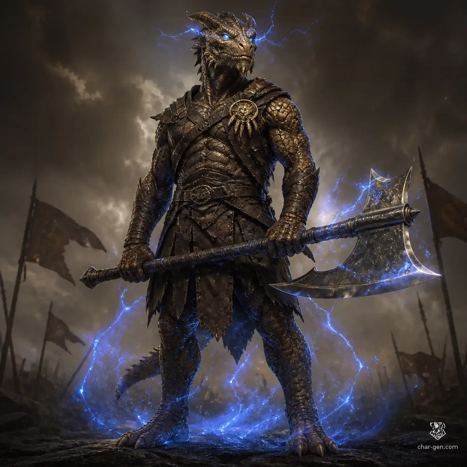 Ignis Stormheart - AI-generated fantasy Character
