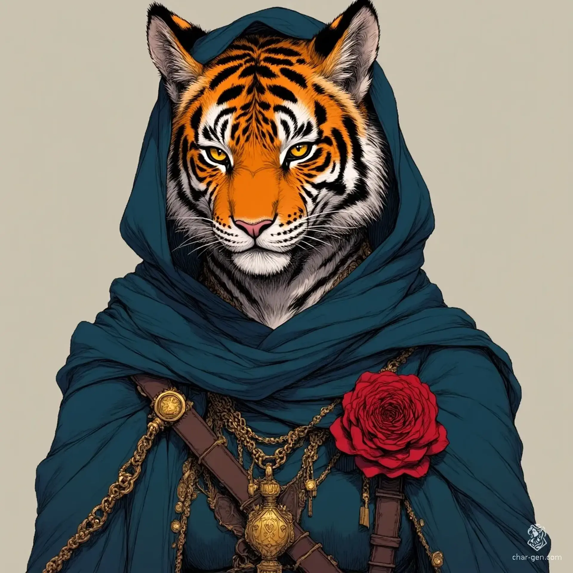 Kvela Shárinth - AI-generated fantasy NPC