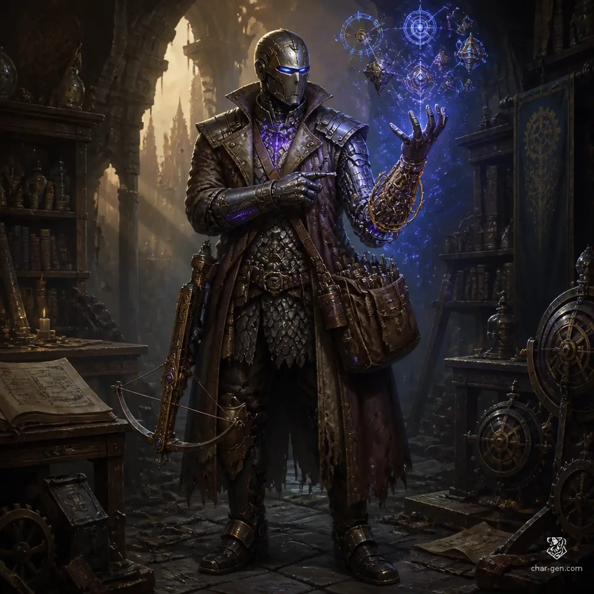 Artifex Daedalus - AI-generated fantasy Character