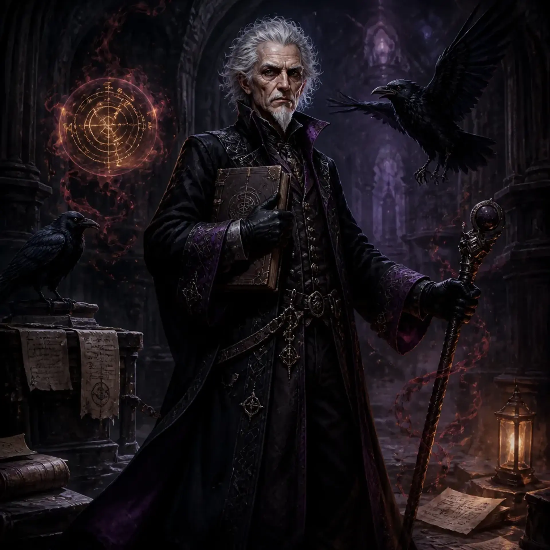 Edgar Alan Poel - AI-generated fantasy Character