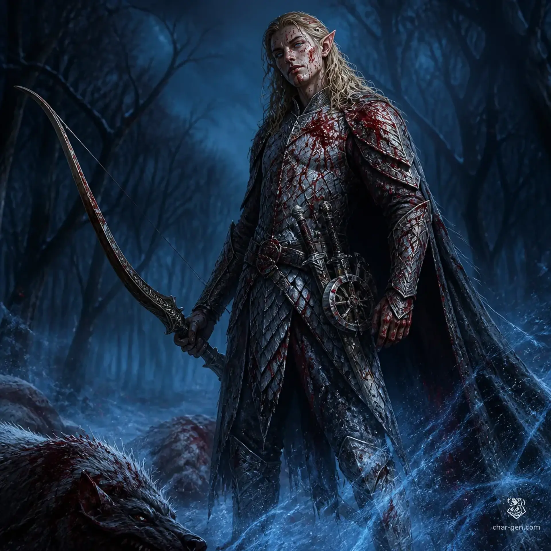 Theren Vaelen - AI-generated fantasy Character