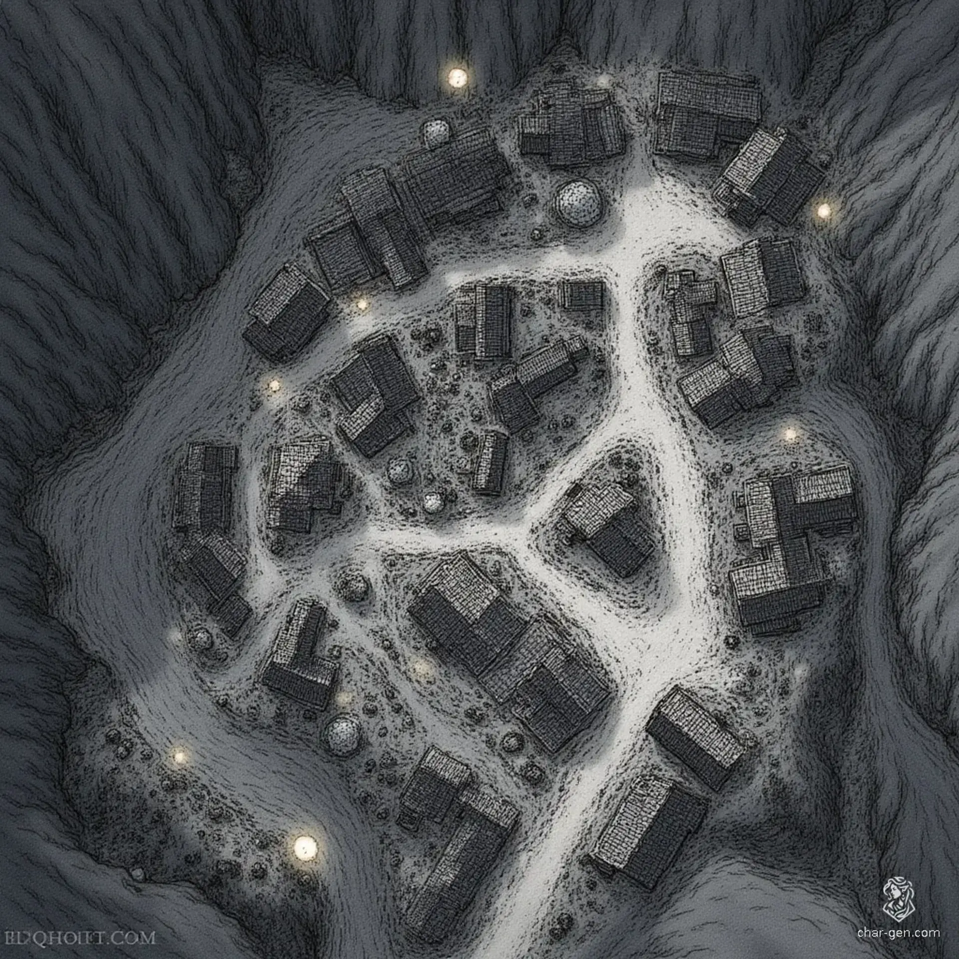 Stonewhisper - AI-generated fantasy Settlement