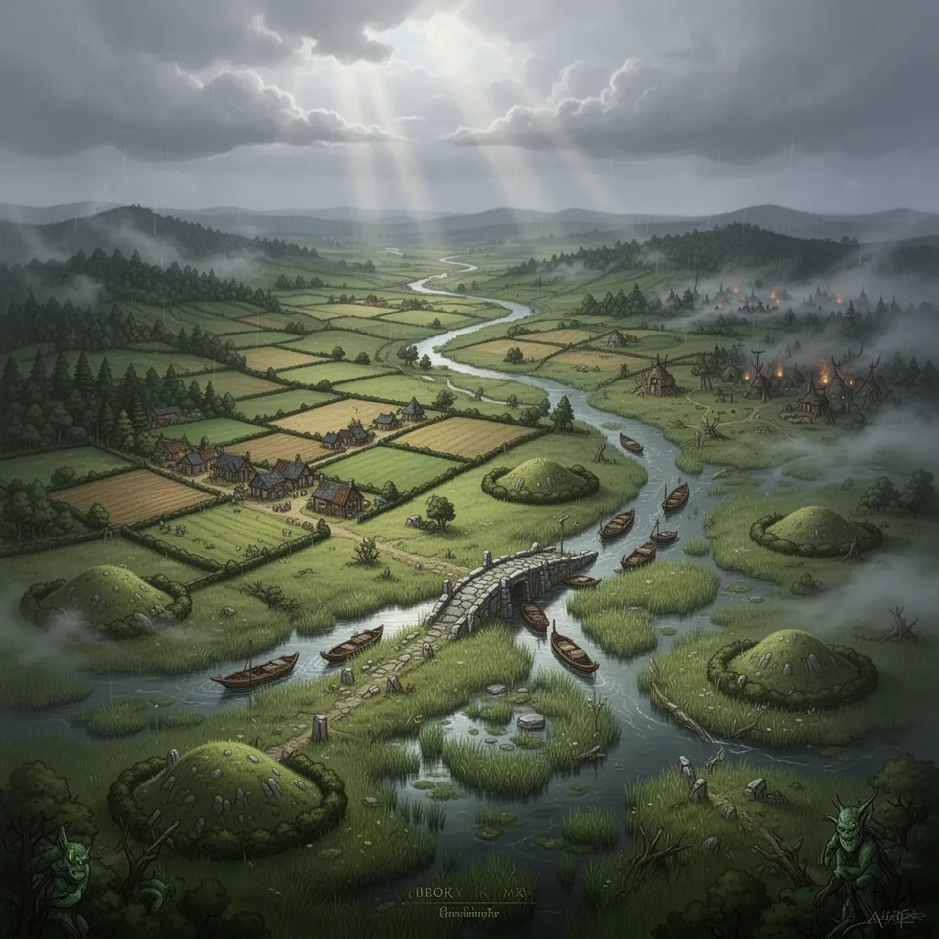 Verdant Marches - AI-generated fantasy Region