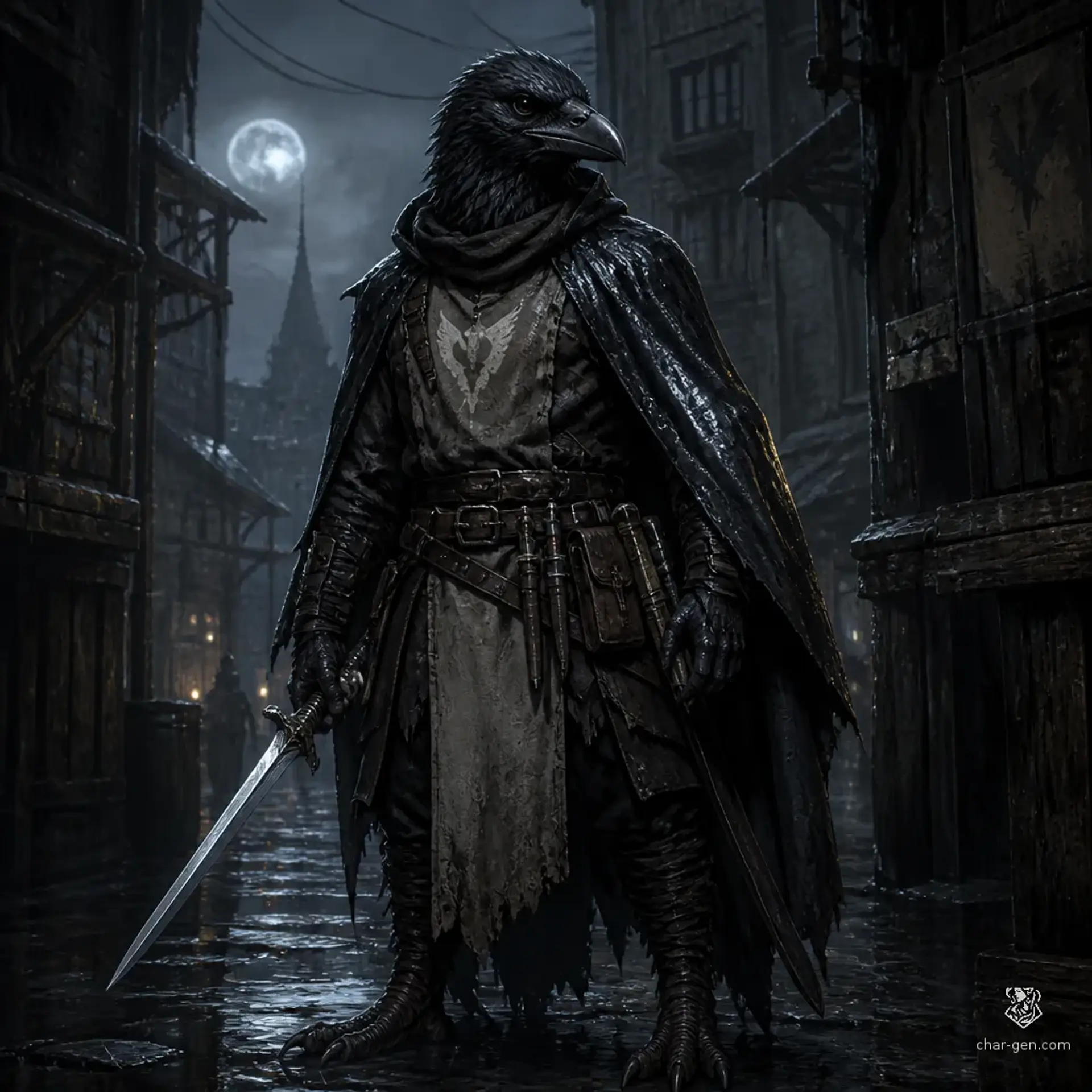 Echo of the Legion - AI-generated fantasy Character
