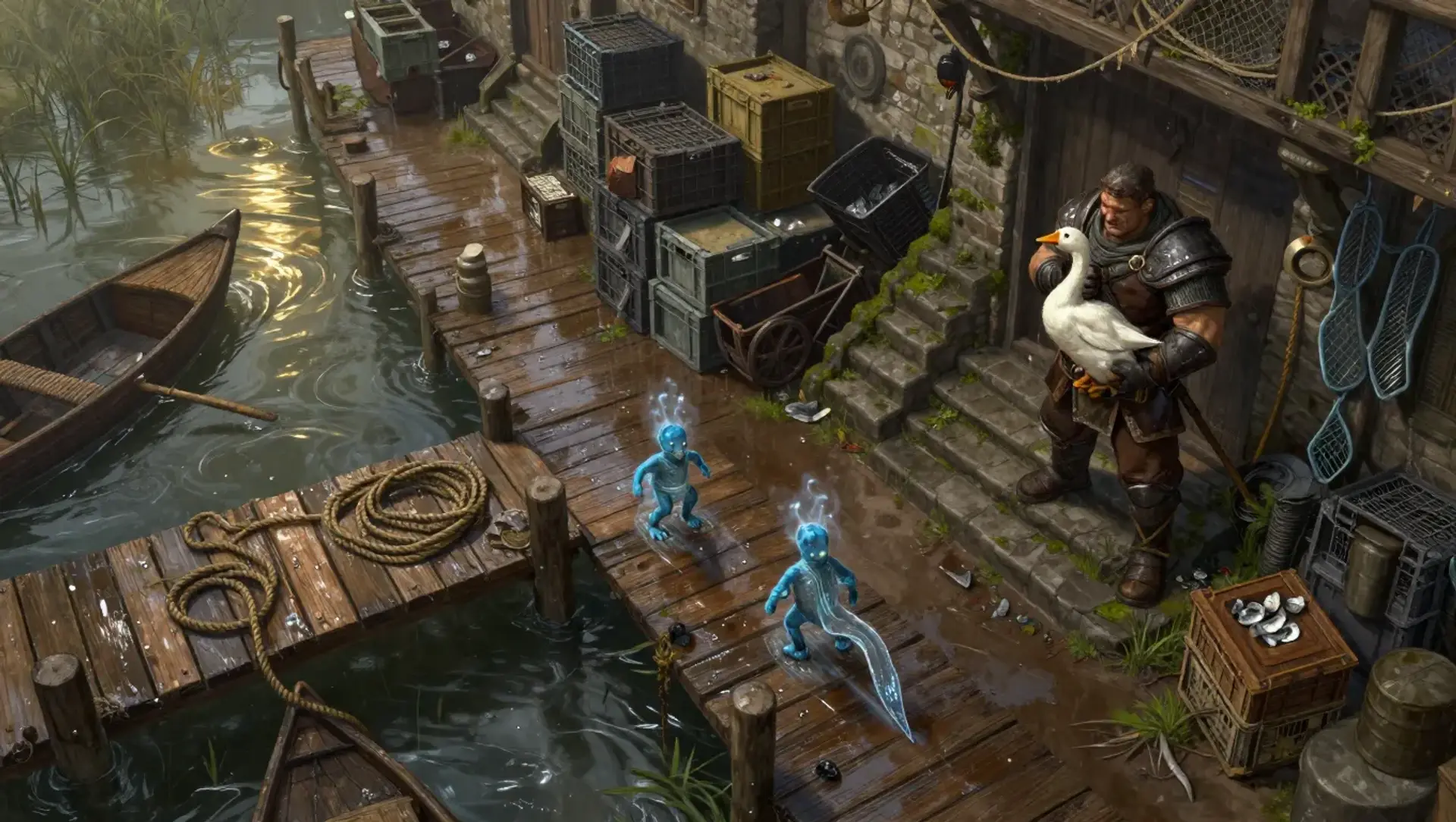 Save Pepper from the Dockside Snatch - AI-generated fantasy Encounter