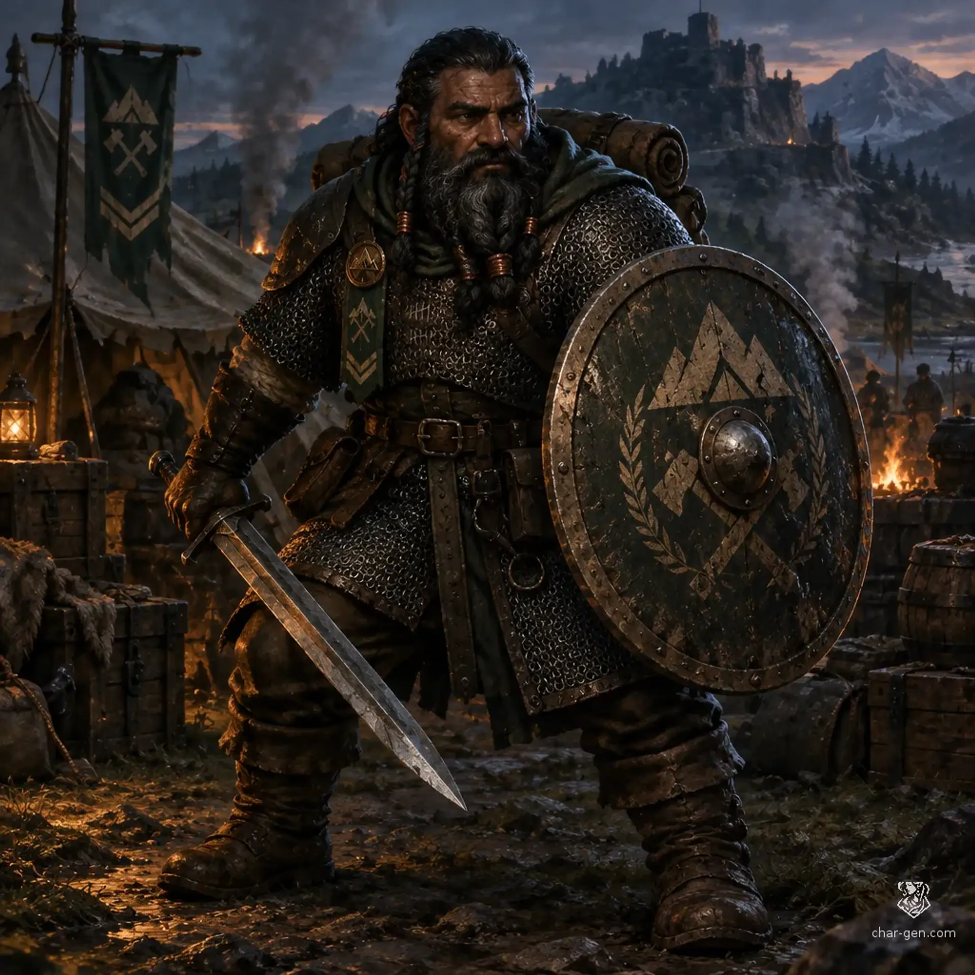 Barek Vasken - AI-generated fantasy Character