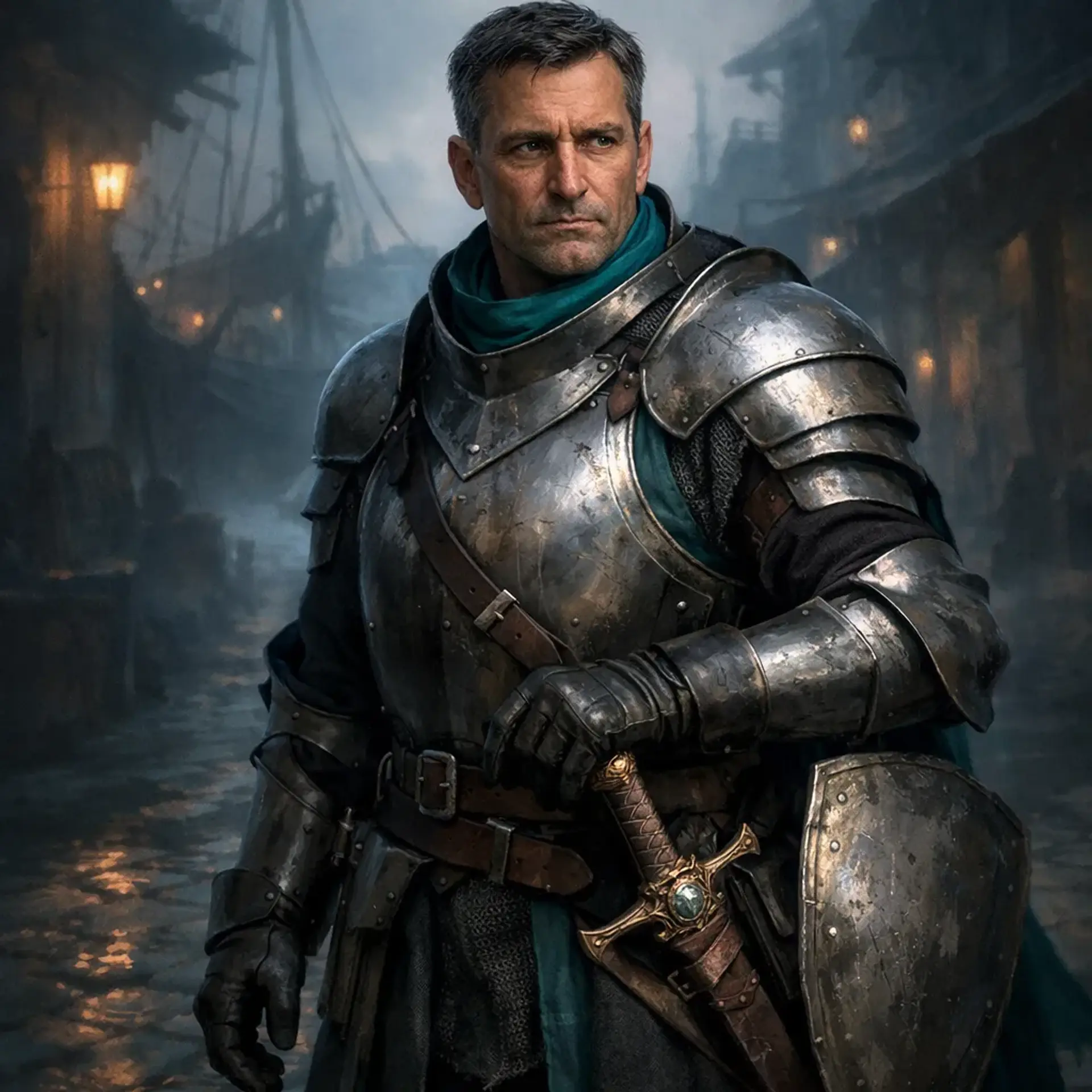 Captain Rolan Vale - AI-generated fantasy NPC
