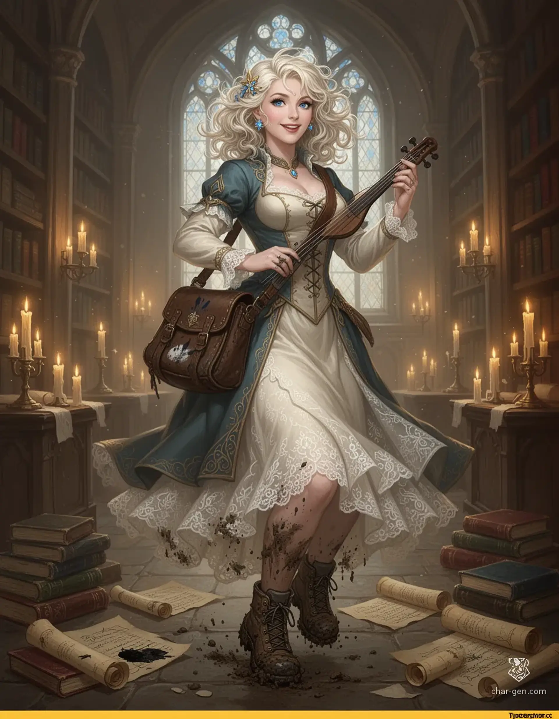 Lysandra 'Sunny' von Sterling - AI-generated fantasy NPC