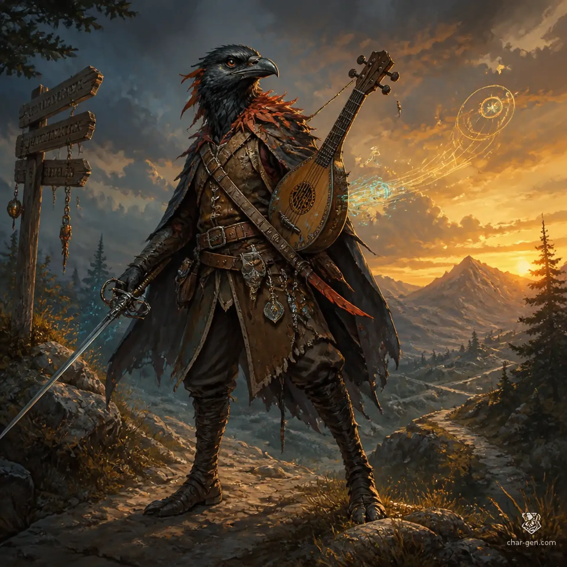 Klawfer - AI-generated fantasy Character