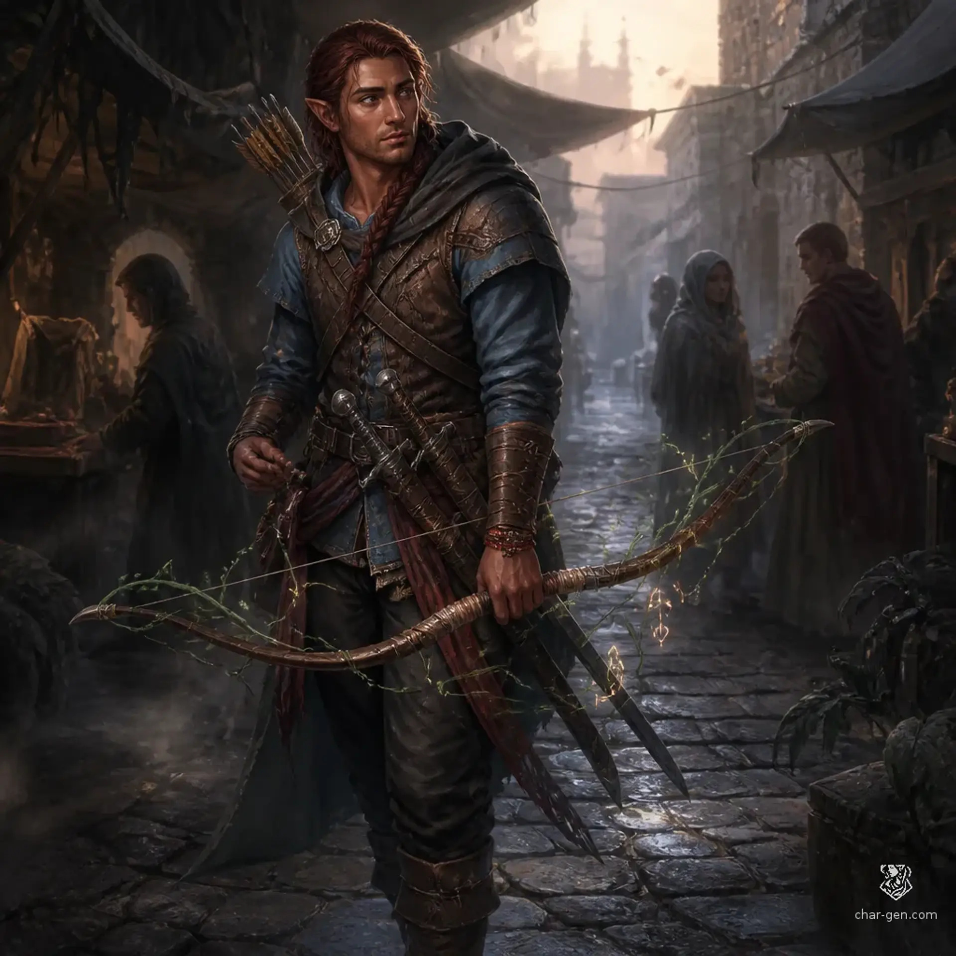 Selaur Meskhani - AI-generated fantasy Character