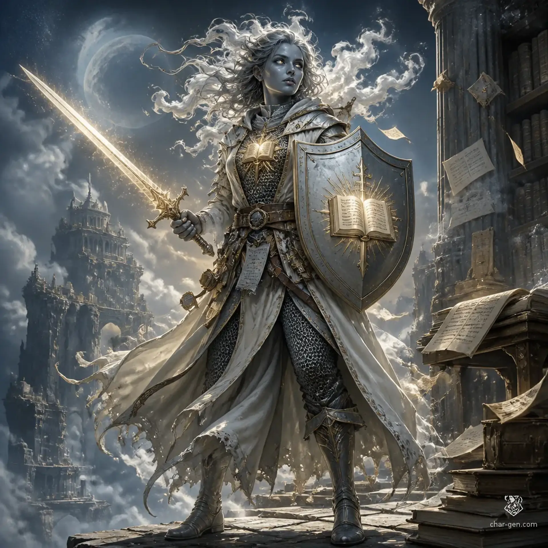 Vezhka Soryn - AI-generated fantasy Character