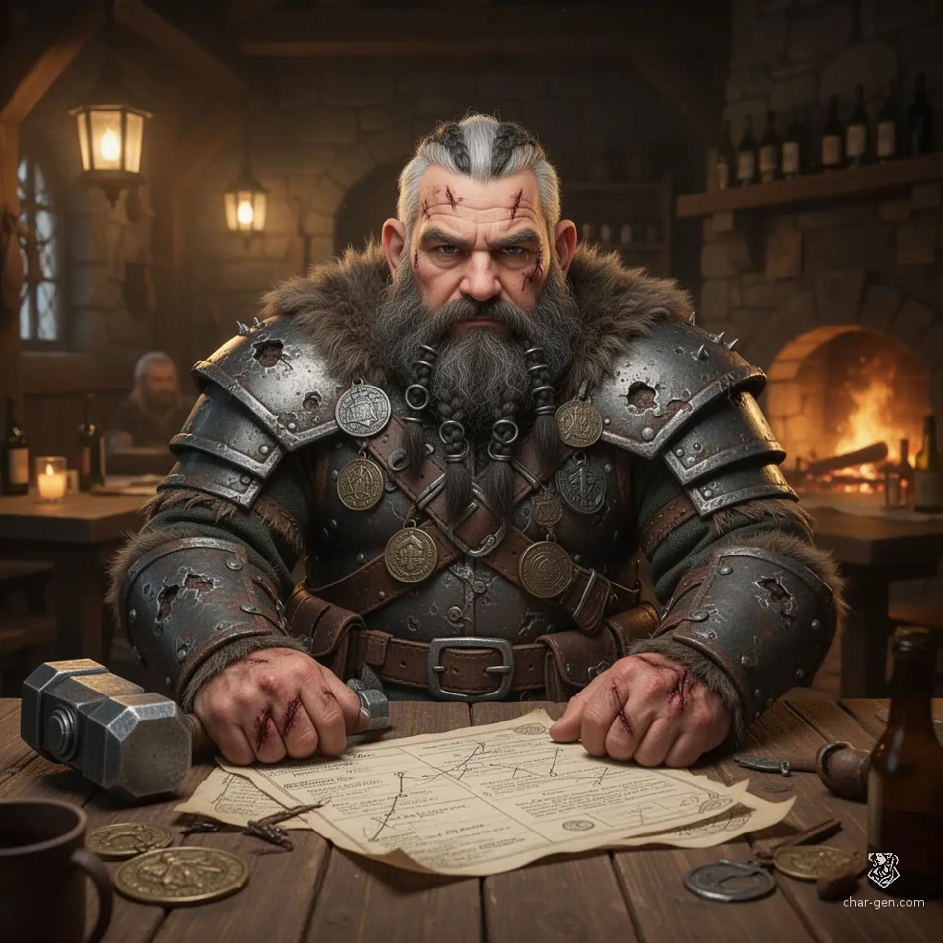 Berrik Oakmourn - AI-generated fantasy NPC