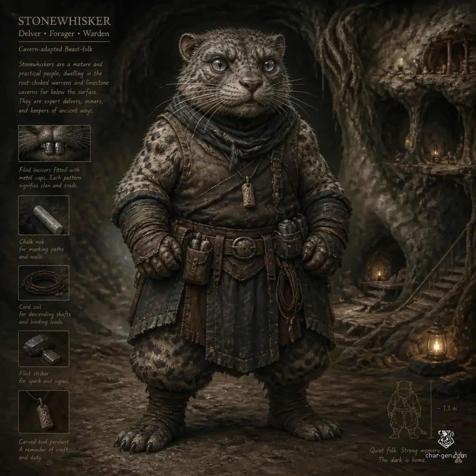 Hearthburrowers - AI-generated fantasy Species
