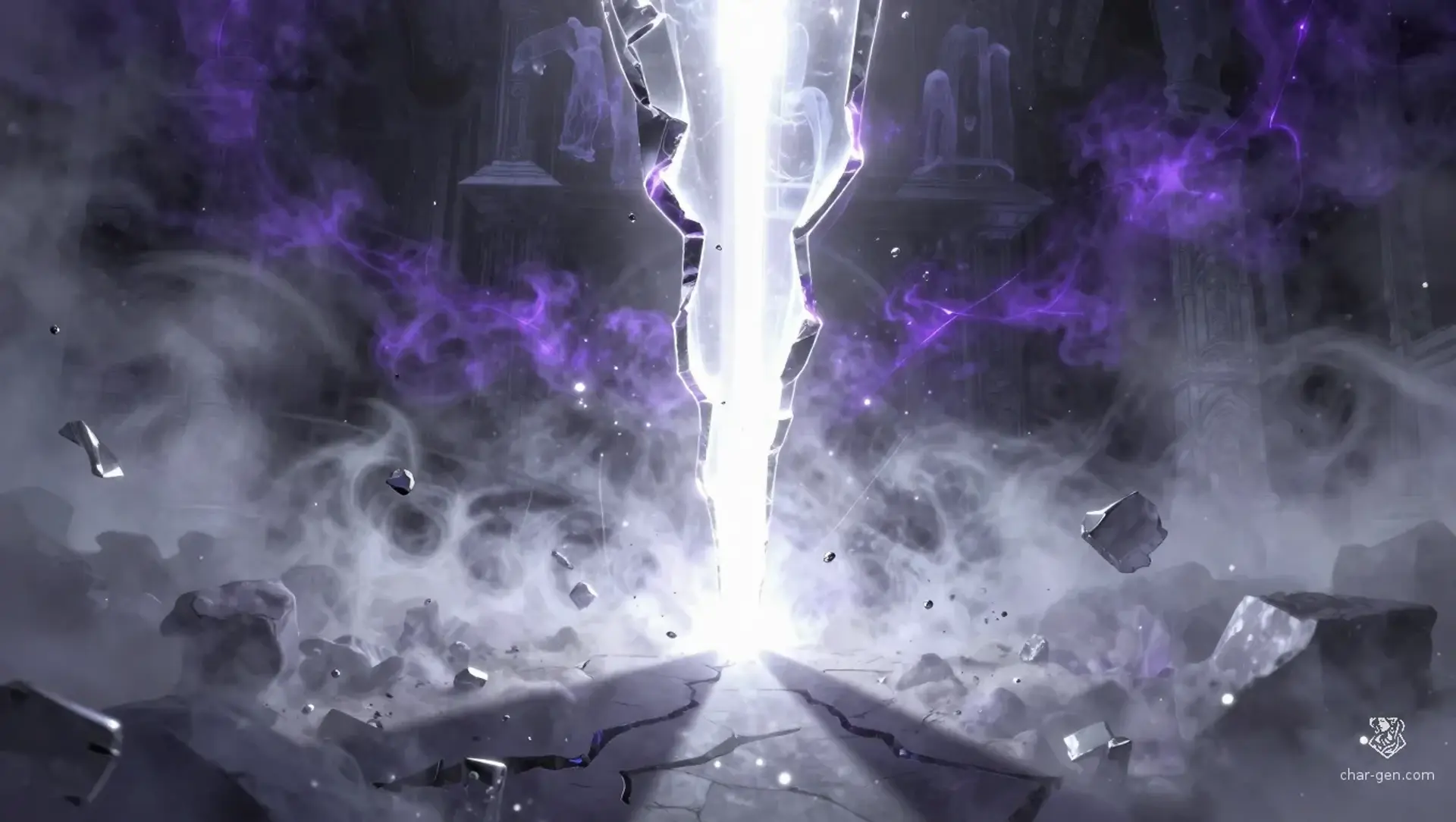 Flickering Astral Scar - AI-generated fantasy Hazard