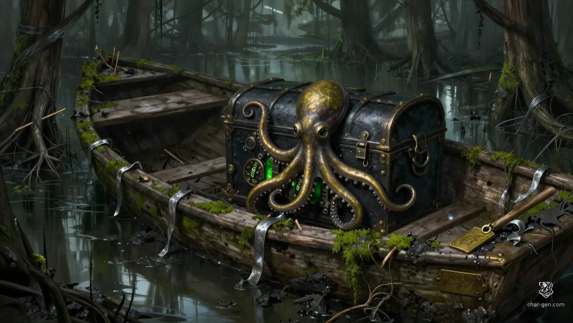 Octopus Crest in the Rowboat