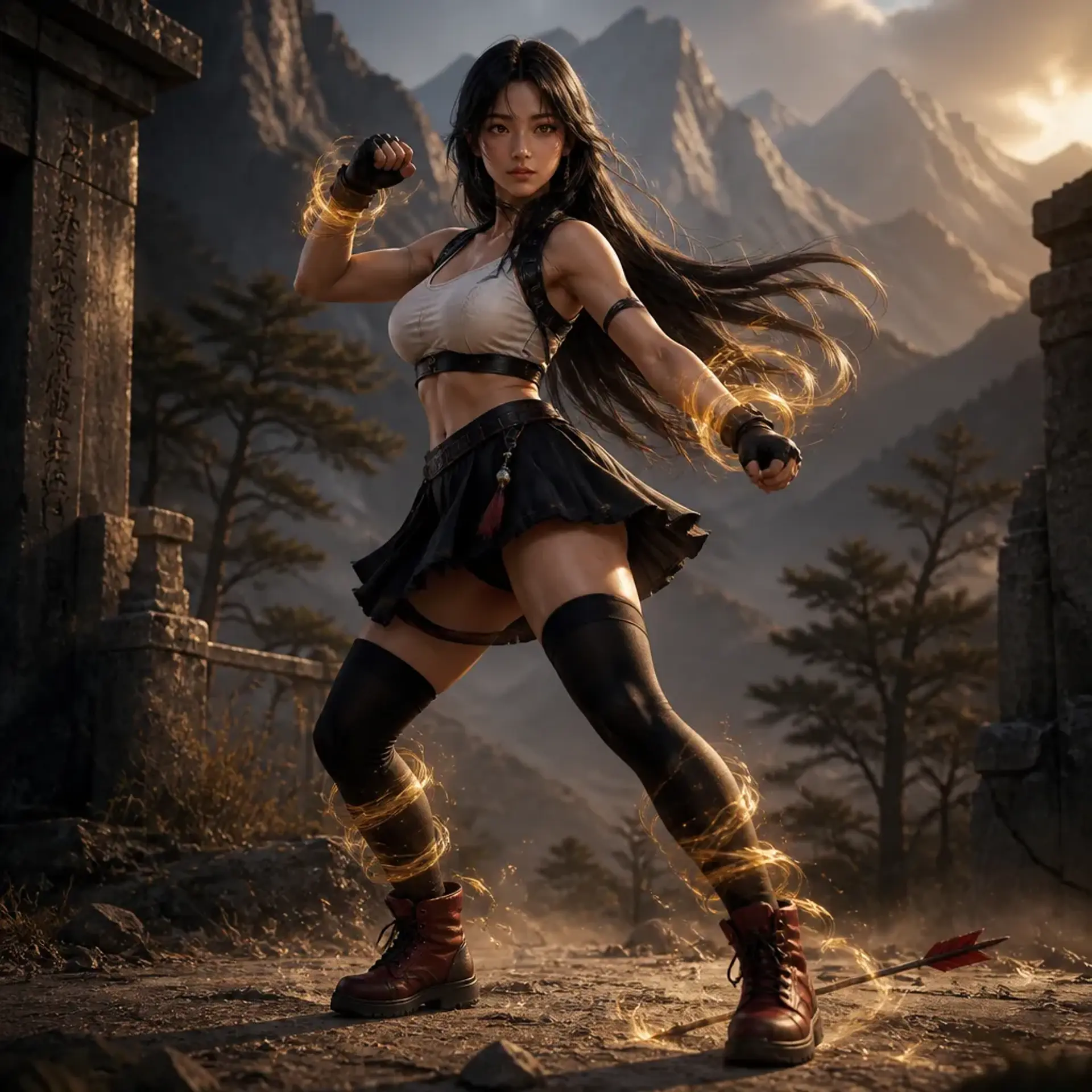 Tifa Lockhart - AI-generated fantasy Character