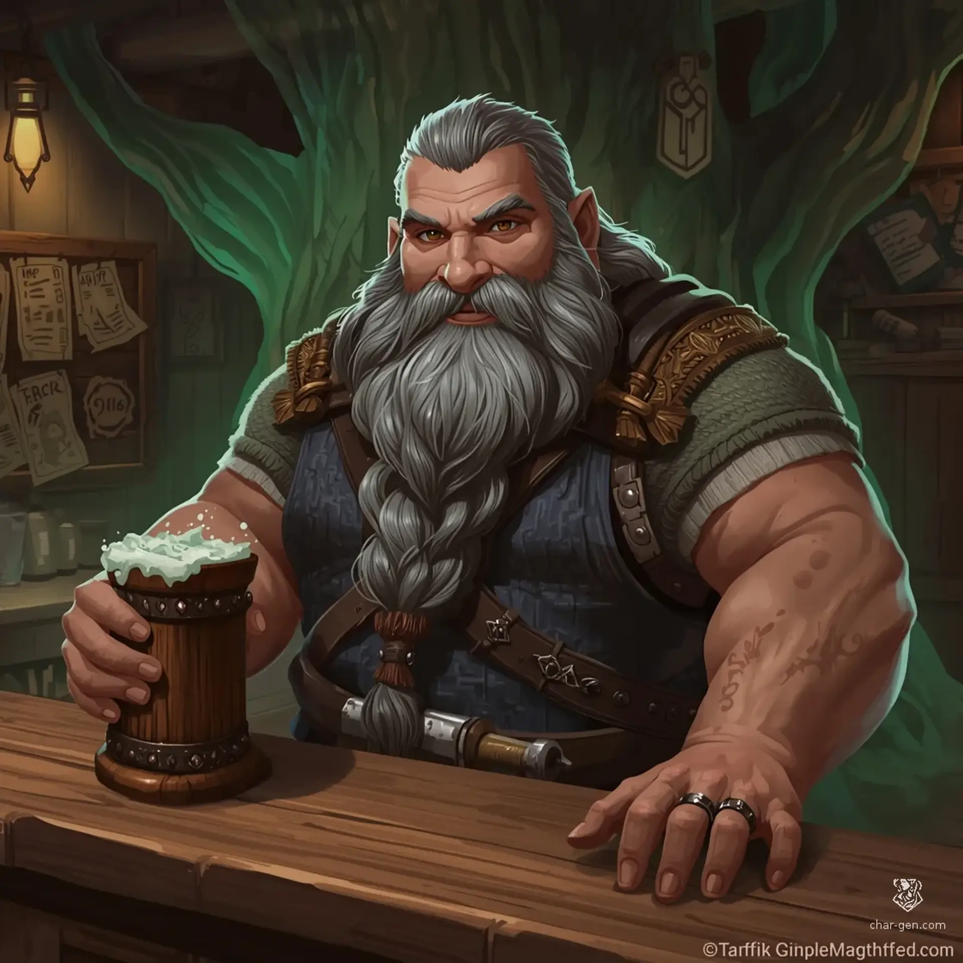 The Iron Oak Tavern - AI-generated fantasy Tavern