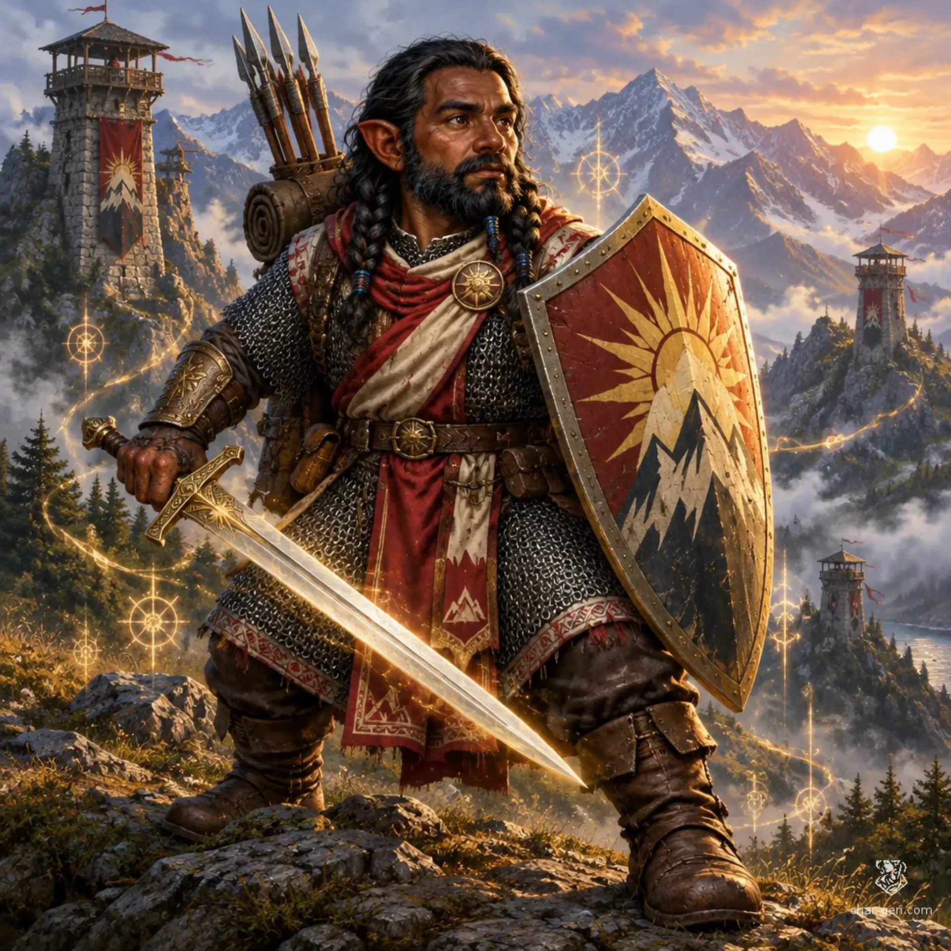 Tupaq Chikllu - AI-generated fantasy Character