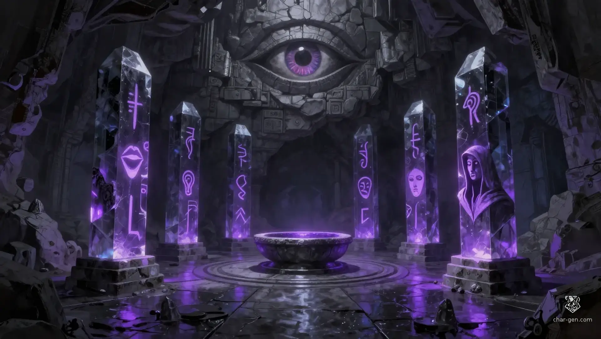 The Lithic Chorale - AI-generated fantasy Puzzle
