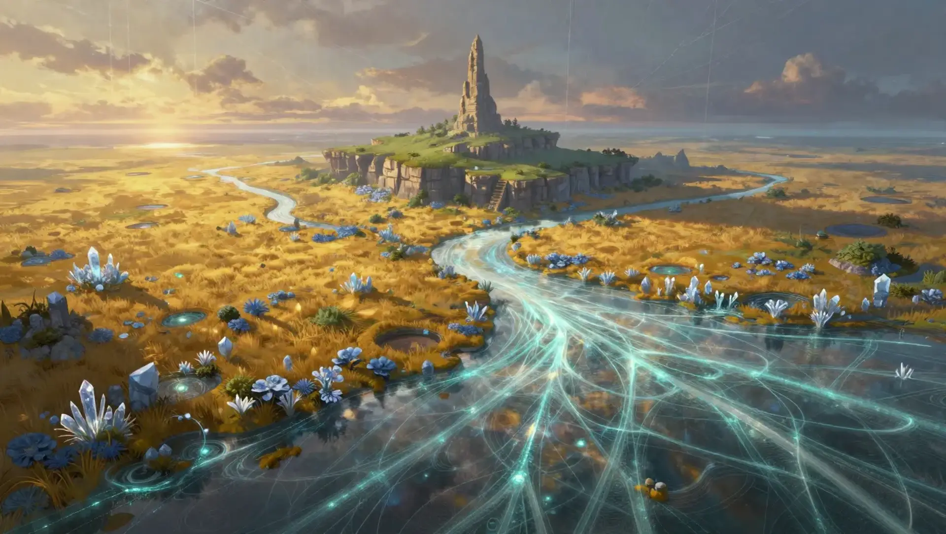 Feylines - AI-generated fantasy Region