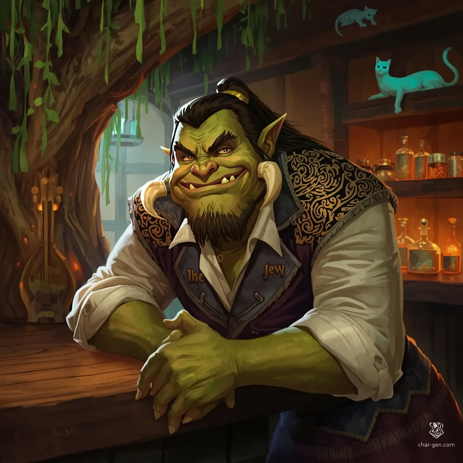 The Whispering Willow - AI-generated fantasy Tavern
