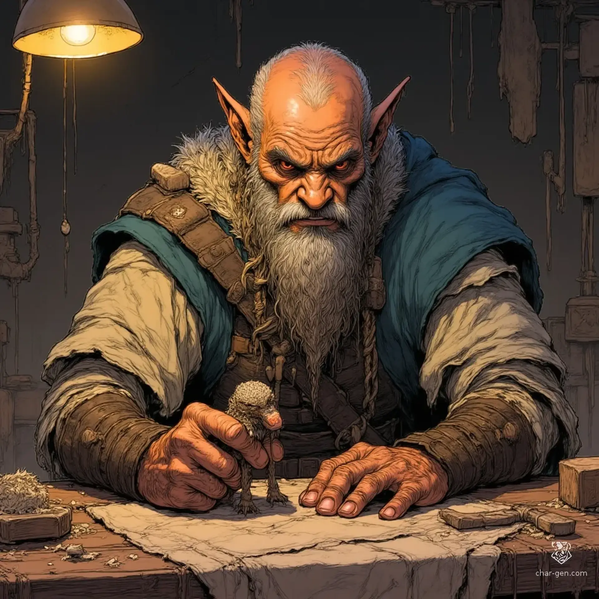 Mugor 'Mug' Harthclasp - AI-generated fantasy NPC