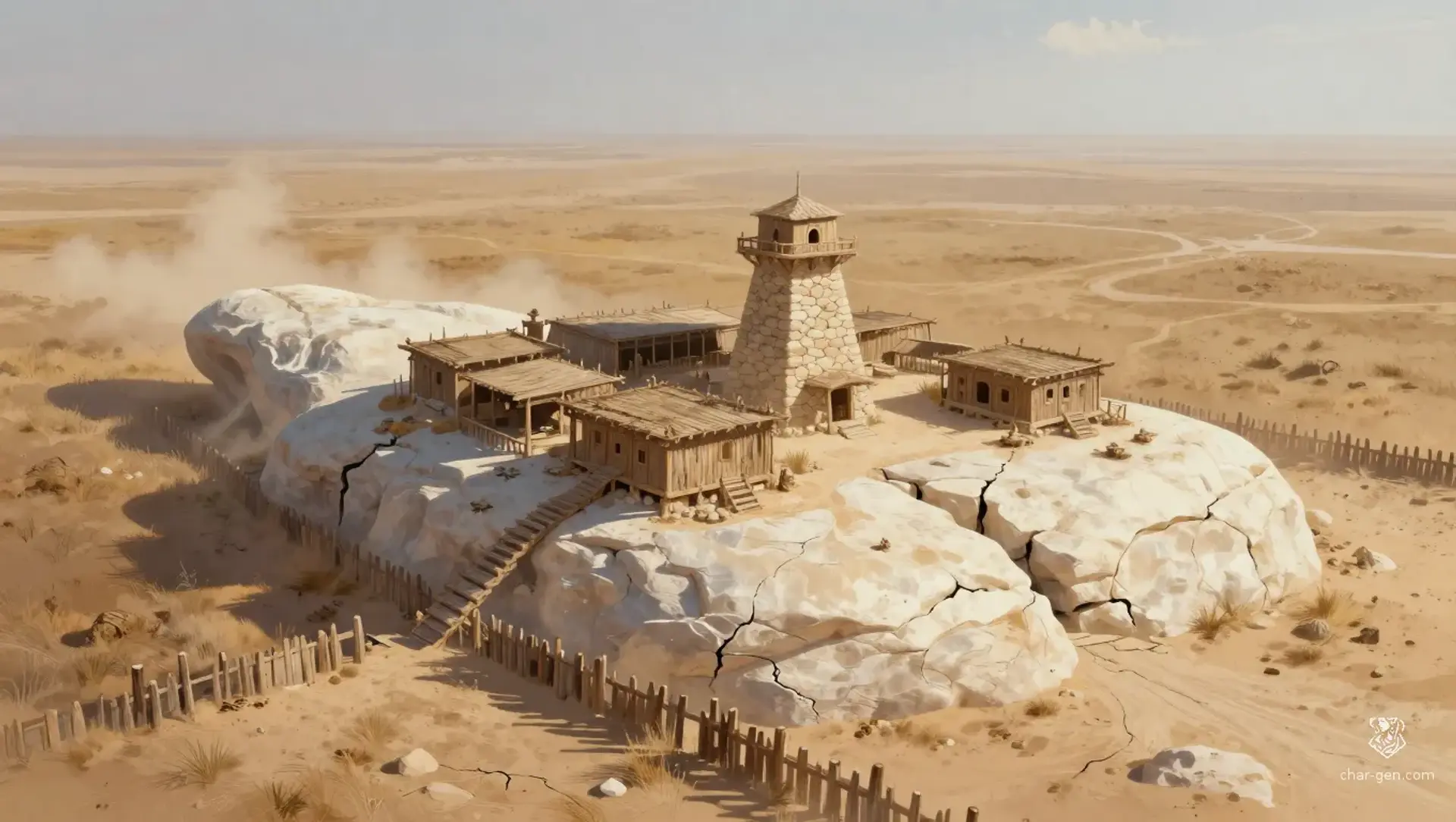 Stonehand Outpost | Fantasy Settlement Generated by CharGen