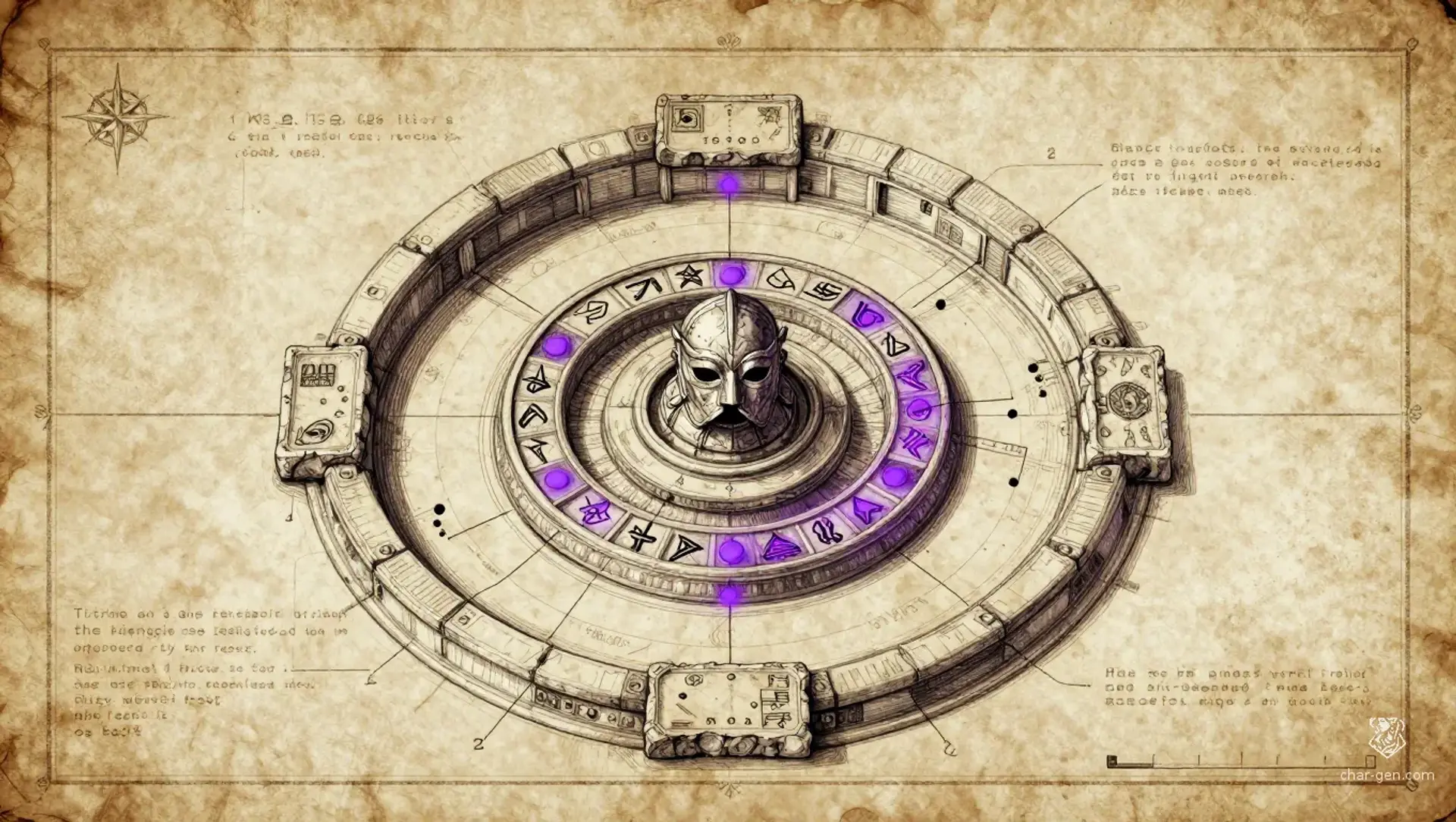 The Covenant of River, Flame, and Stone - AI-generated fantasy Puzzle