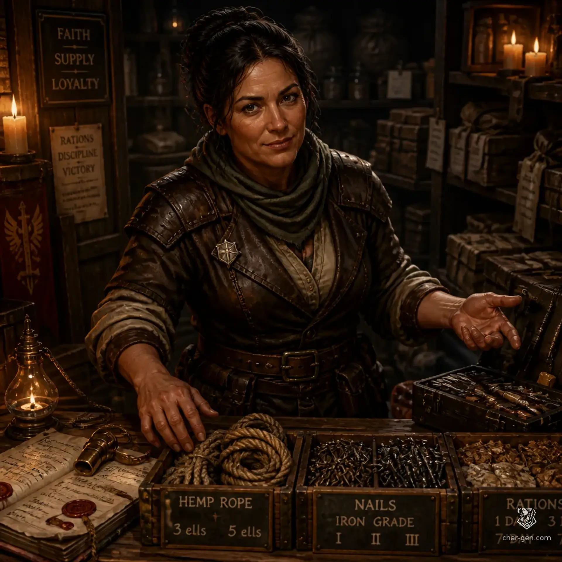 The Iron Ledger - AI-generated fantasy Shop