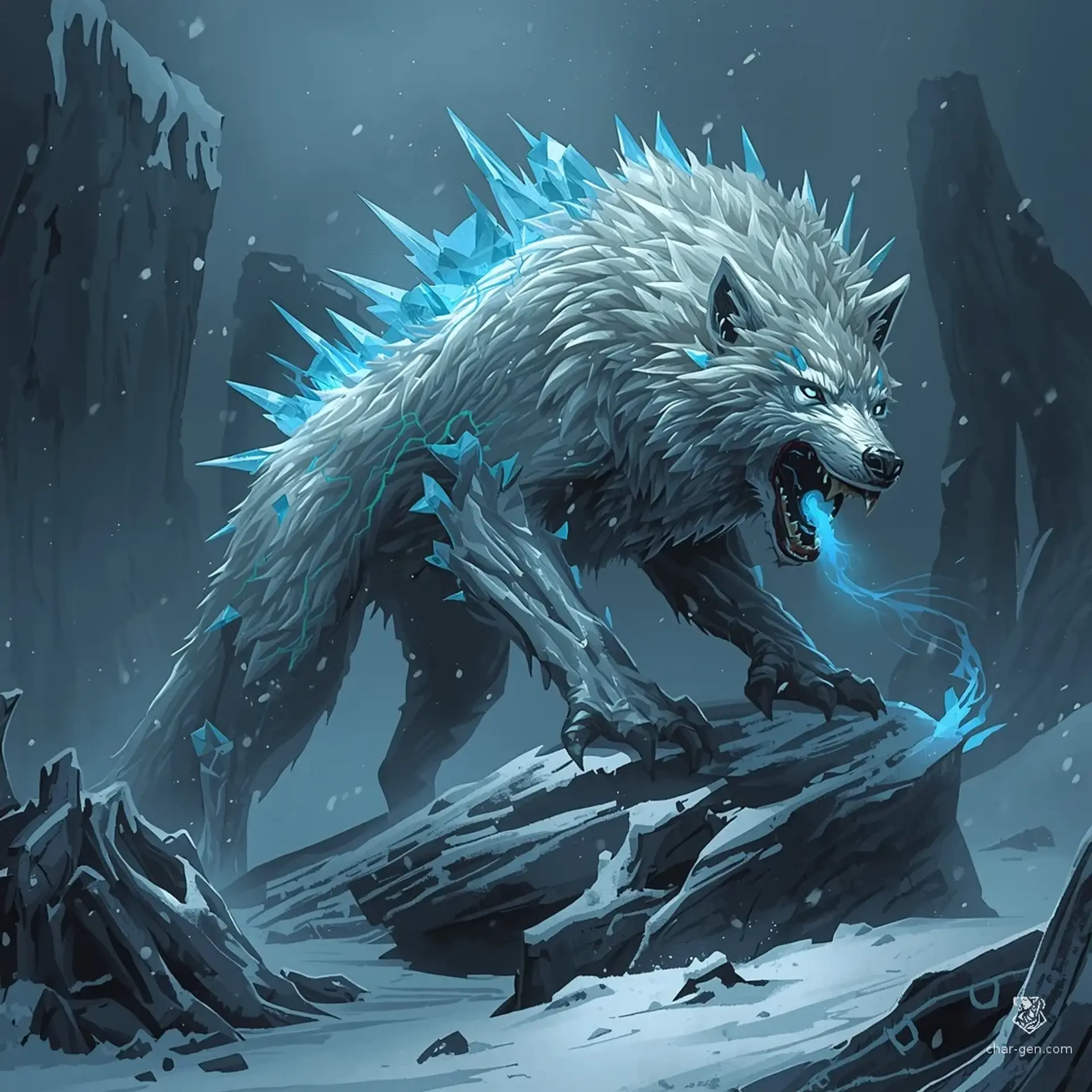 Shatter-Fang - AI-generated fantasy Monster
