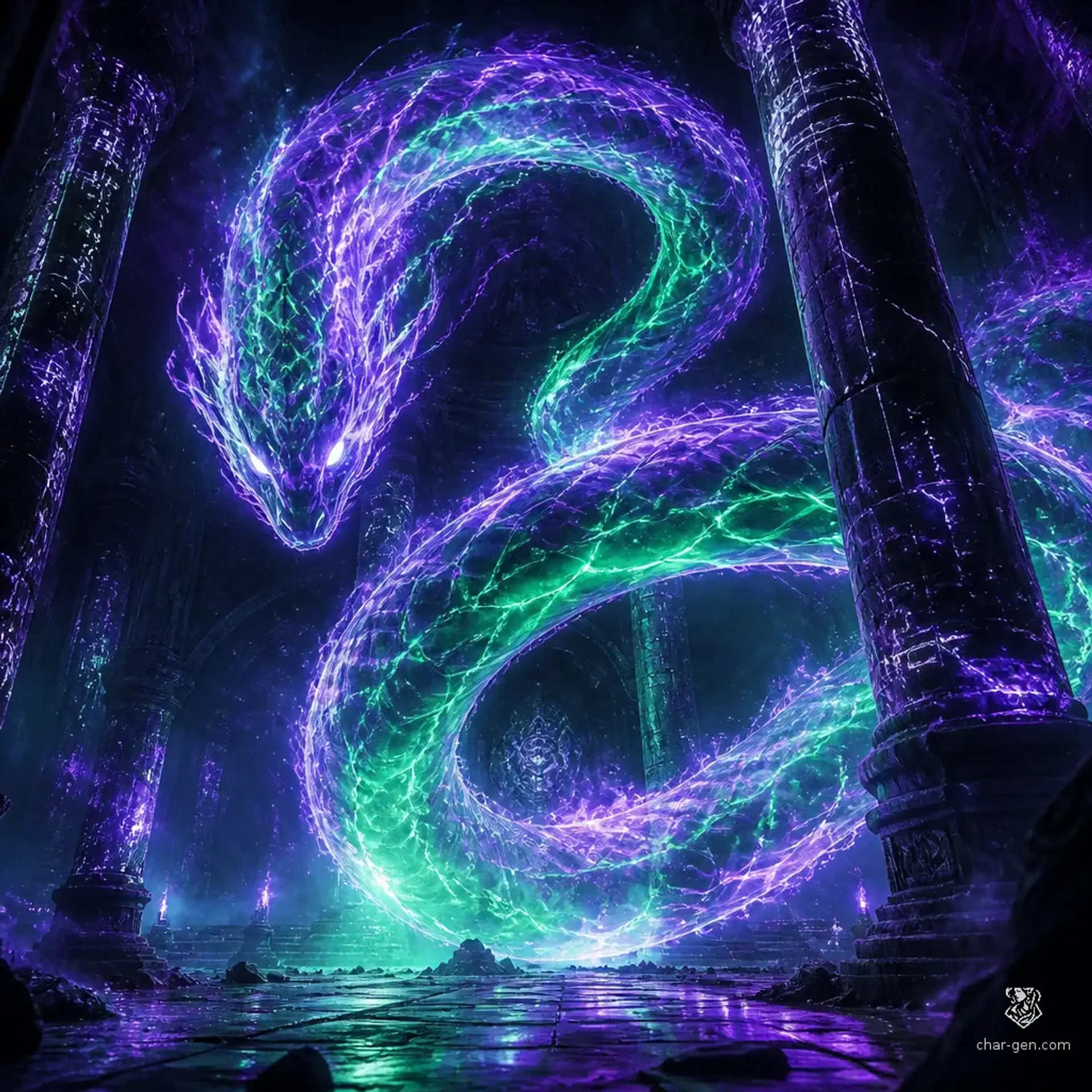 Arcane Helix - AI-generated fantasy Monster
